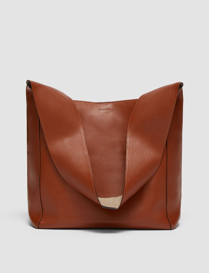 Joseph, Leather Slouch Bag, in Copper