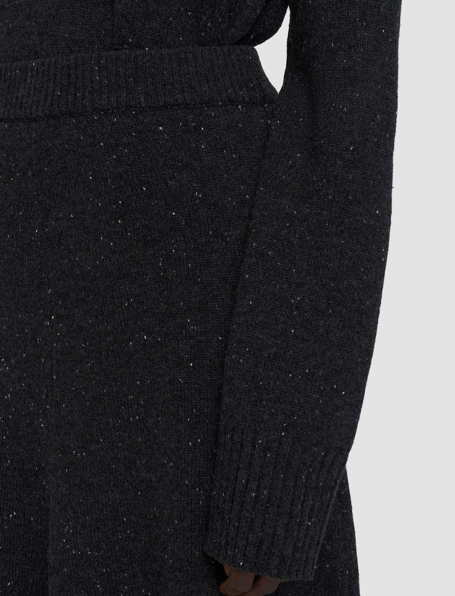 Joseph, Tweed Knit Skirt, in Black