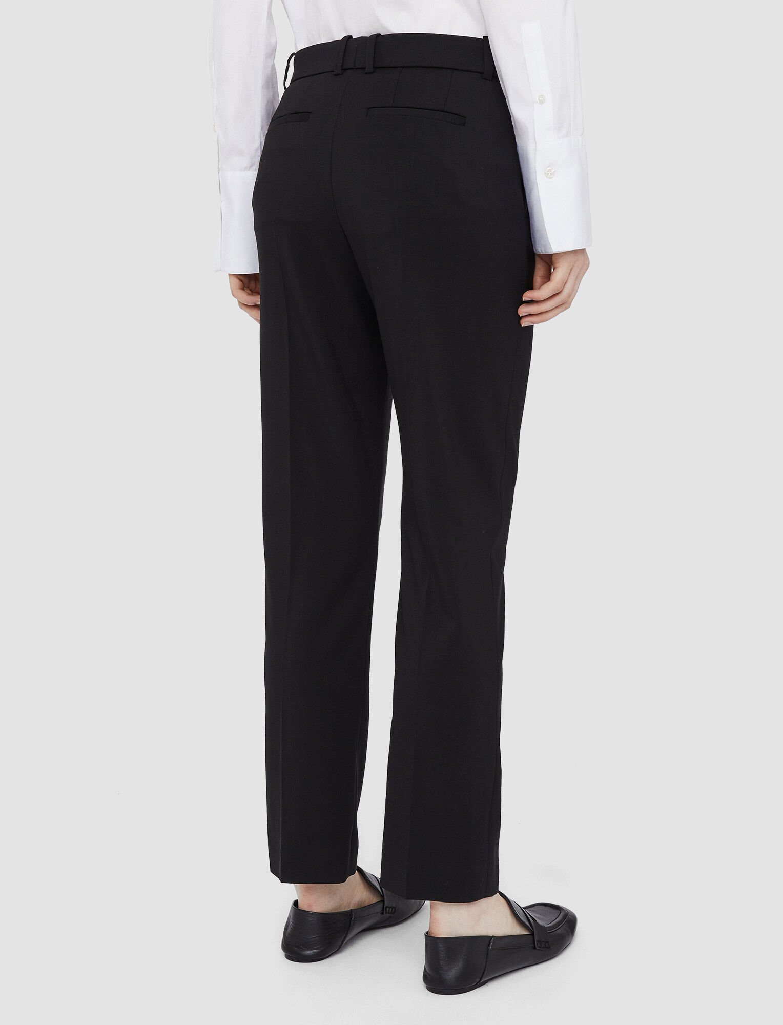 Joseph, Tailoring Wool Stretch Coleman Trousers, in Black