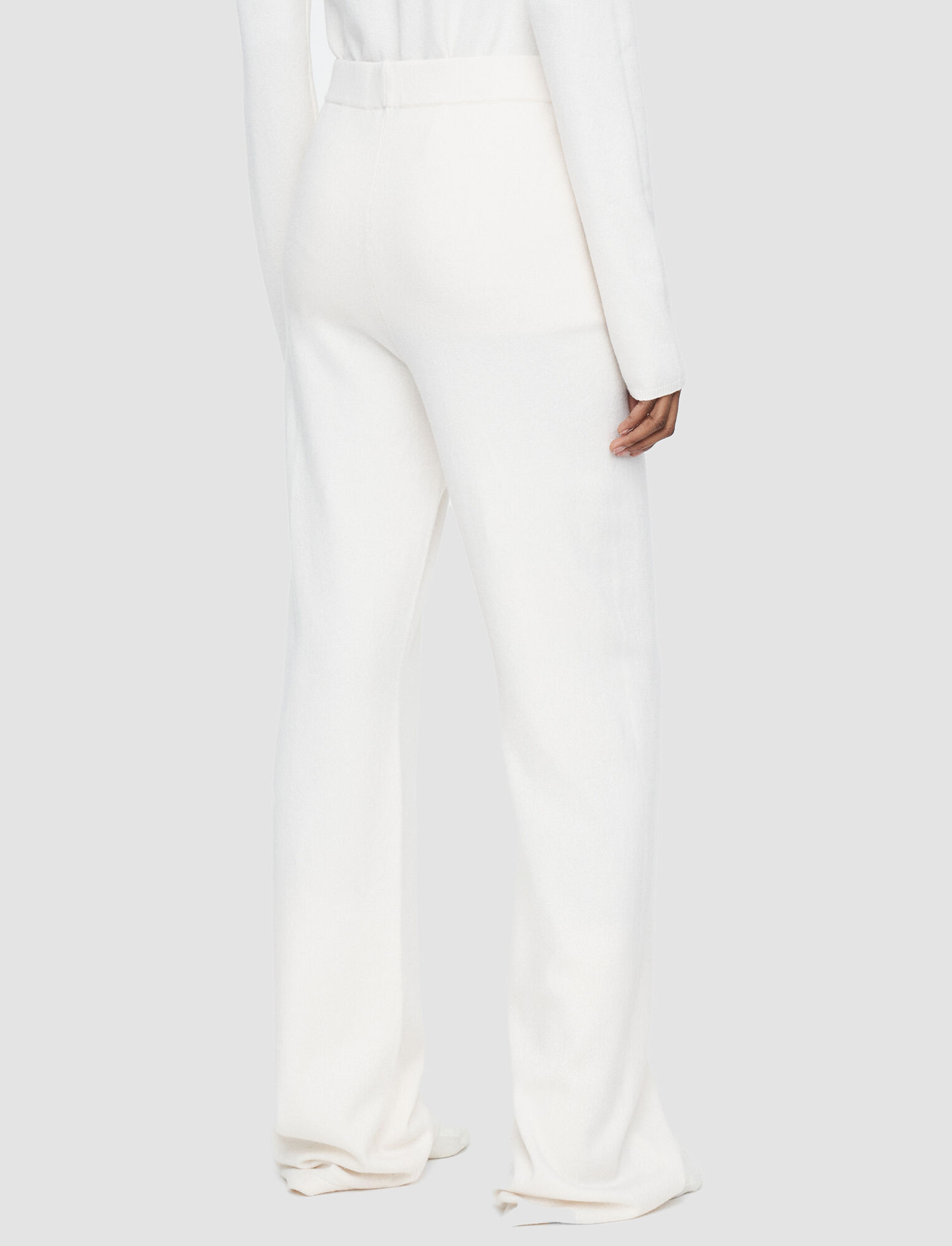 Joseph, Cosy Wool Cashmere Trousers, in Ivory