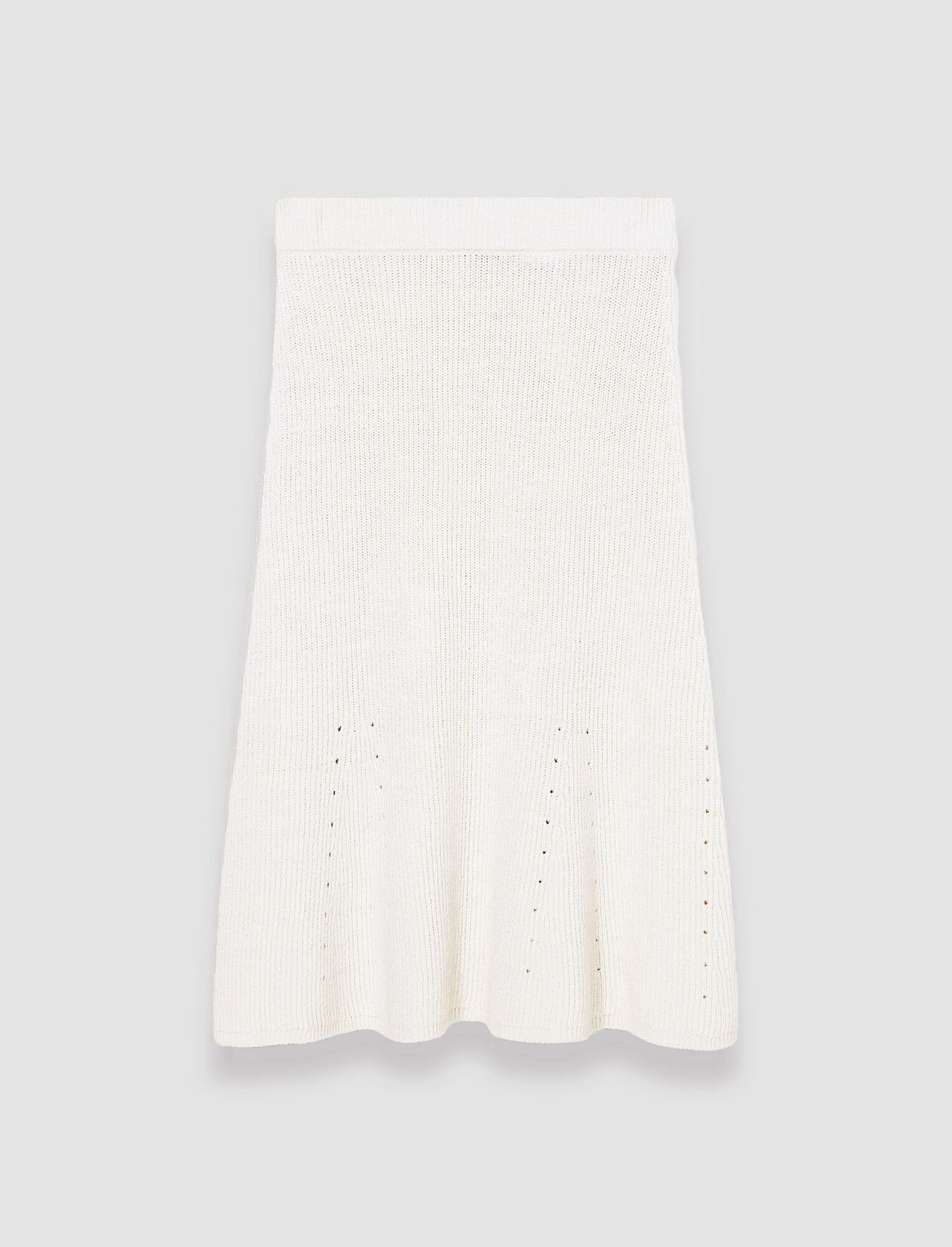 Joseph, Linen Cotton Knitted Skirt, in Ivory