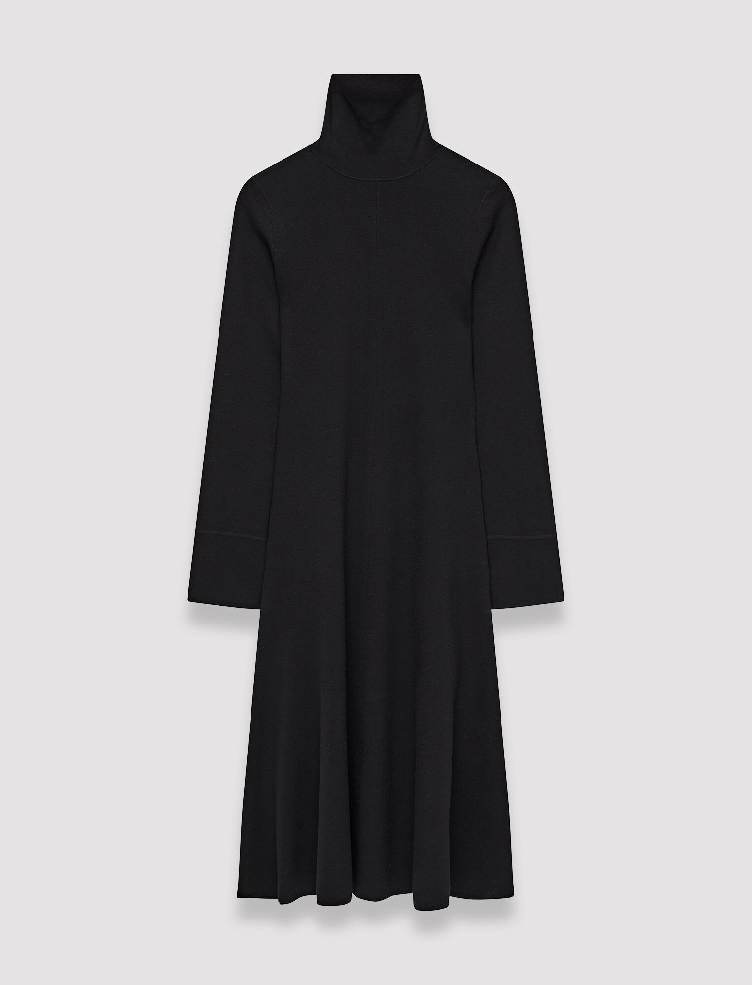 Silk Stretch Dress in Black | JOSEPH UK