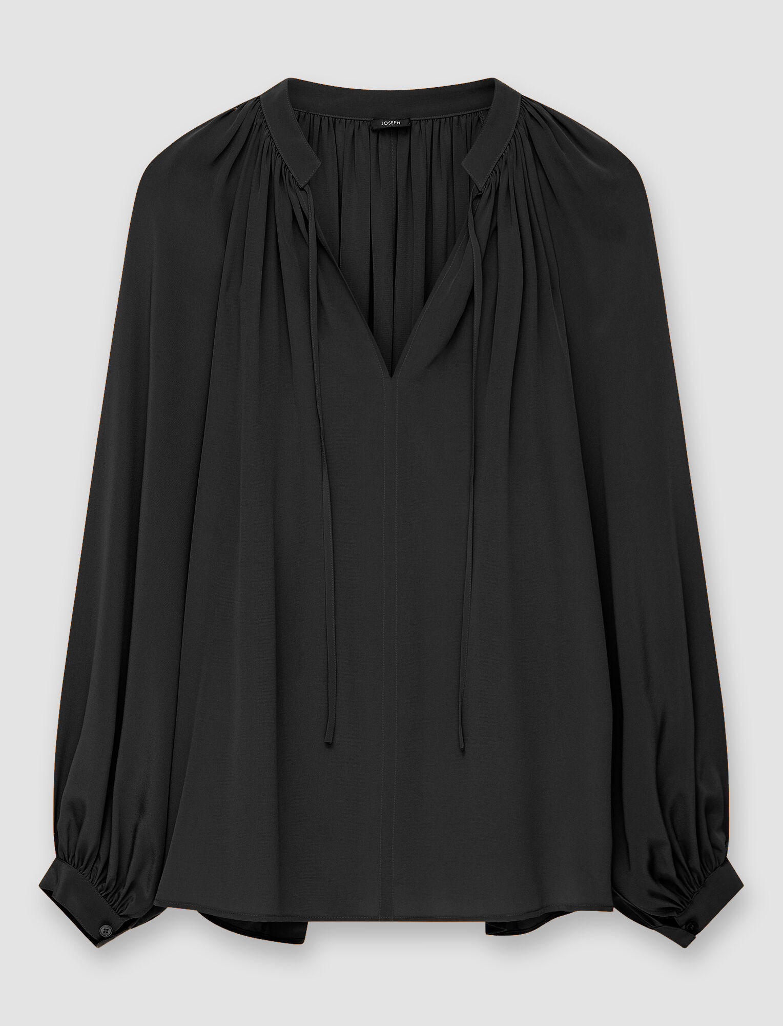 Shop Joseph Silk Crepe De Soie Bartletts Blouse In Black