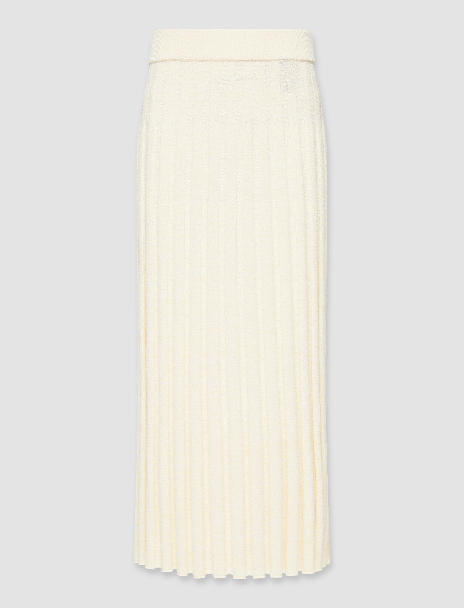 Joseph, Textured Rib Skirt, in Ivory