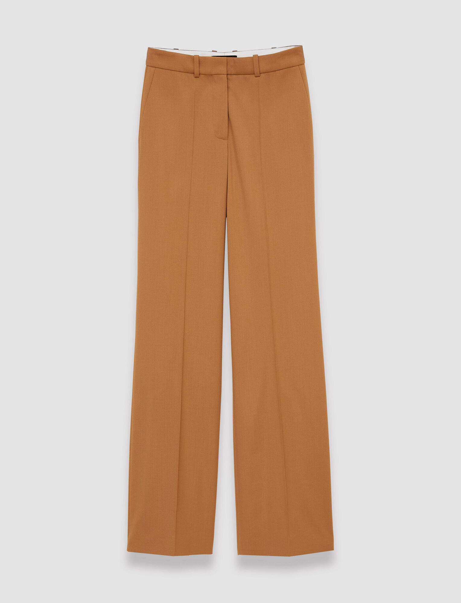 Shop Joseph Tailoring Wool Stretch Morissey Trousers In Clay