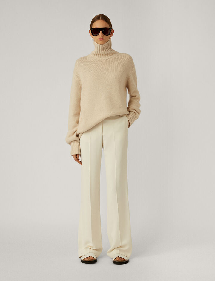 Joseph, High Nk Ls-Luxe Cashmere, in IVORY