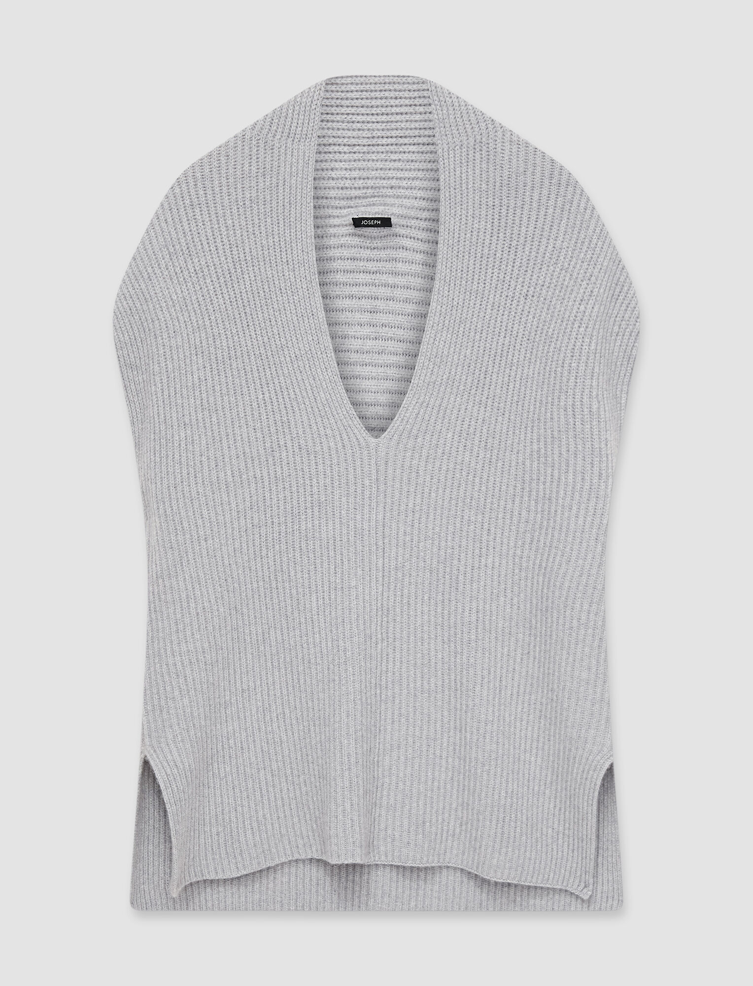 Joseph Luxe Cashmere Vest In Light Grey