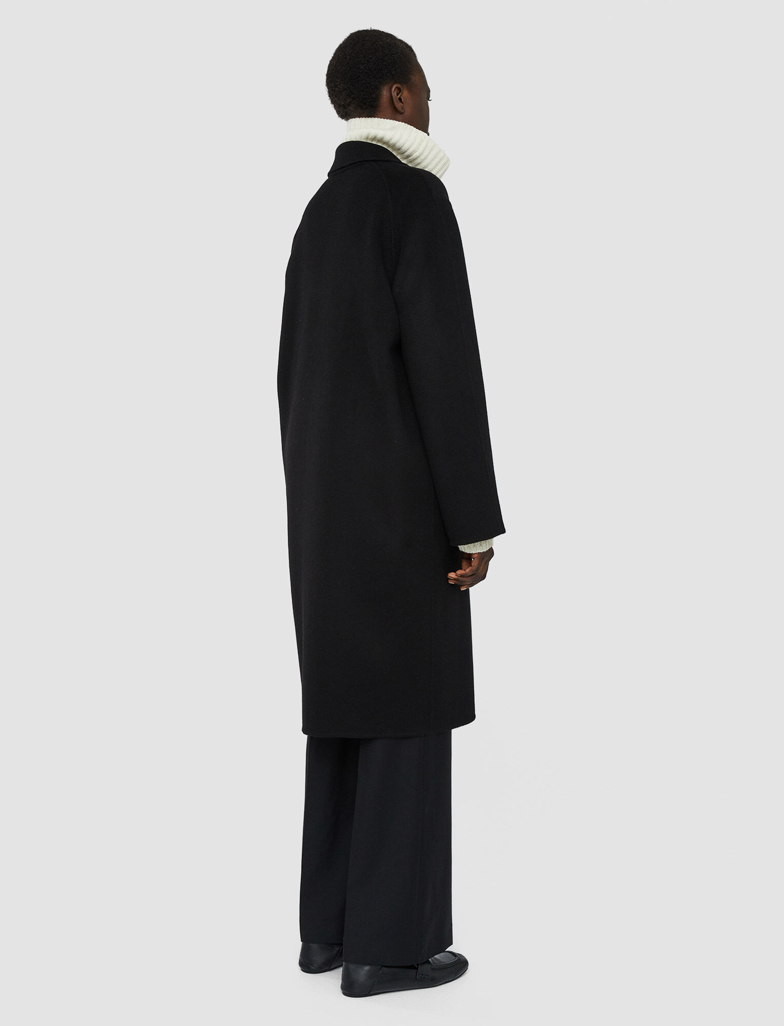 Joseph, Double Face Cashmere Caia Coat, in Black