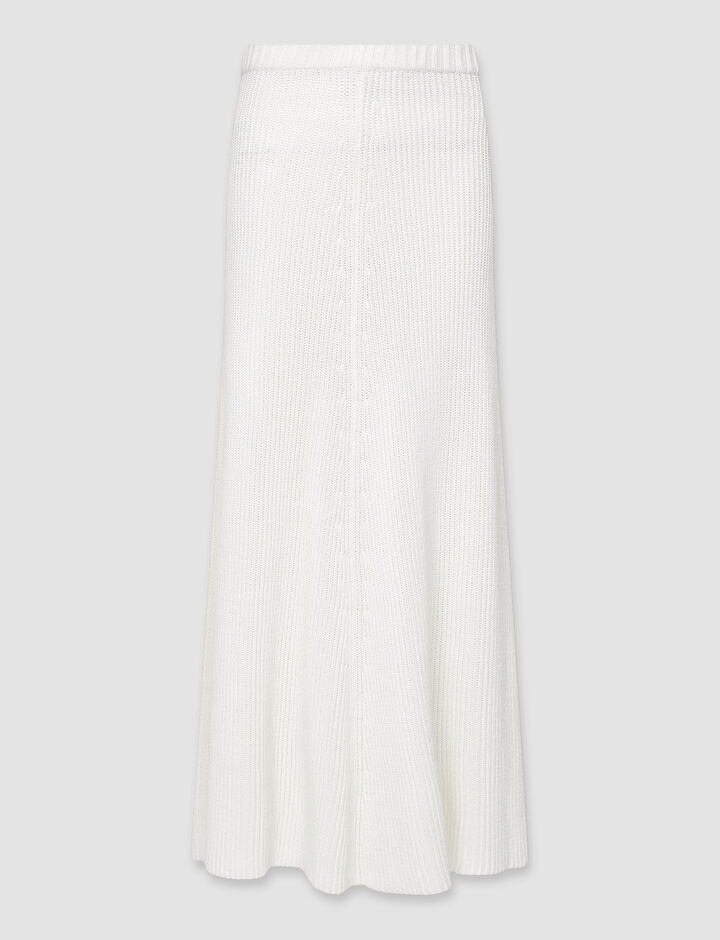 Joseph, Skirt-Egyptian Cotton, in Ivory