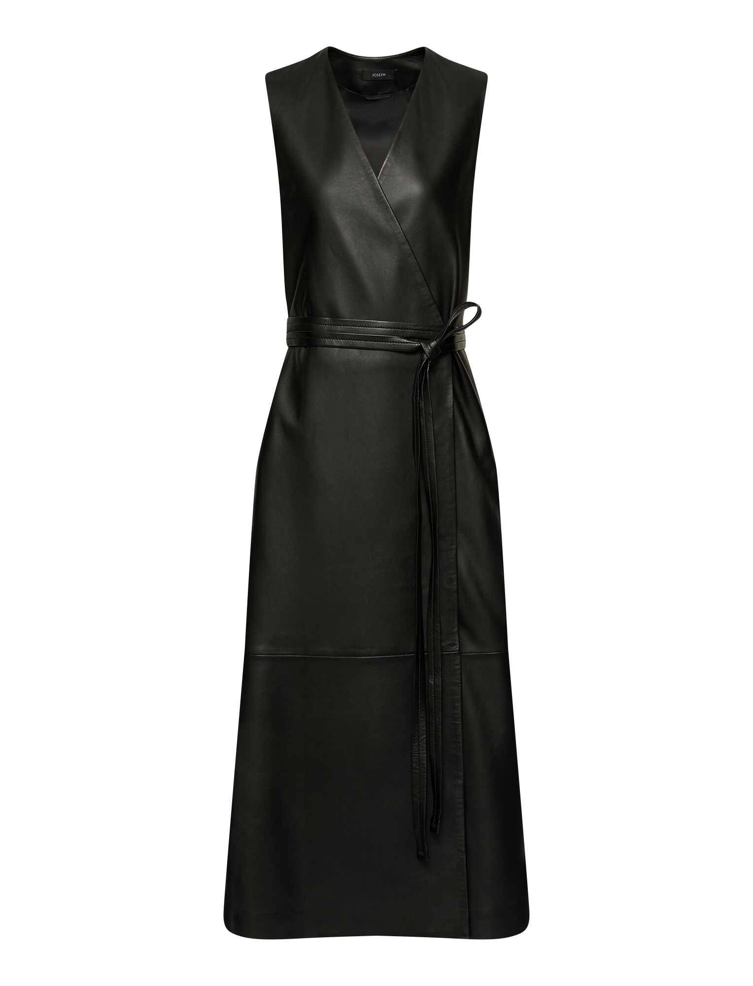 Joseph, Nappa Leather Dibo Dress, in BLACK