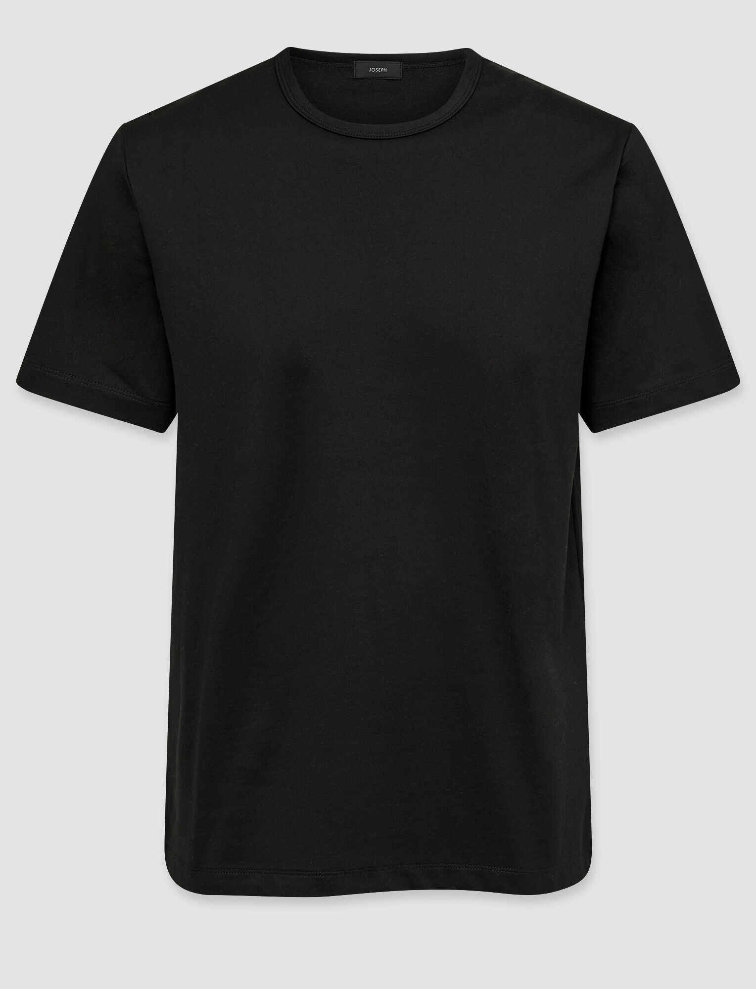 Joseph, T-shirt Suvin en jersey doux, in Black
