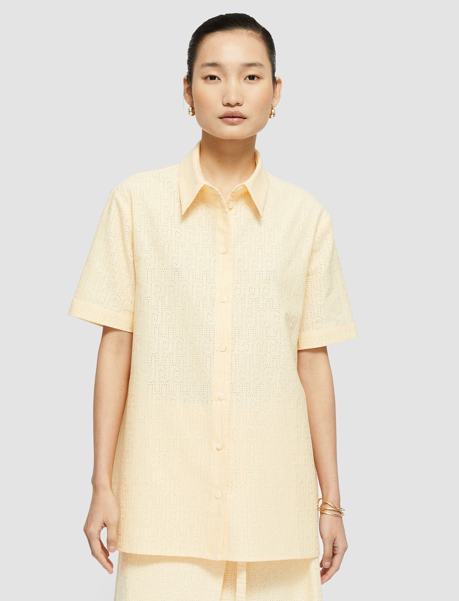 Joseph, Broderie Anglaise Bleni Top, in Corn