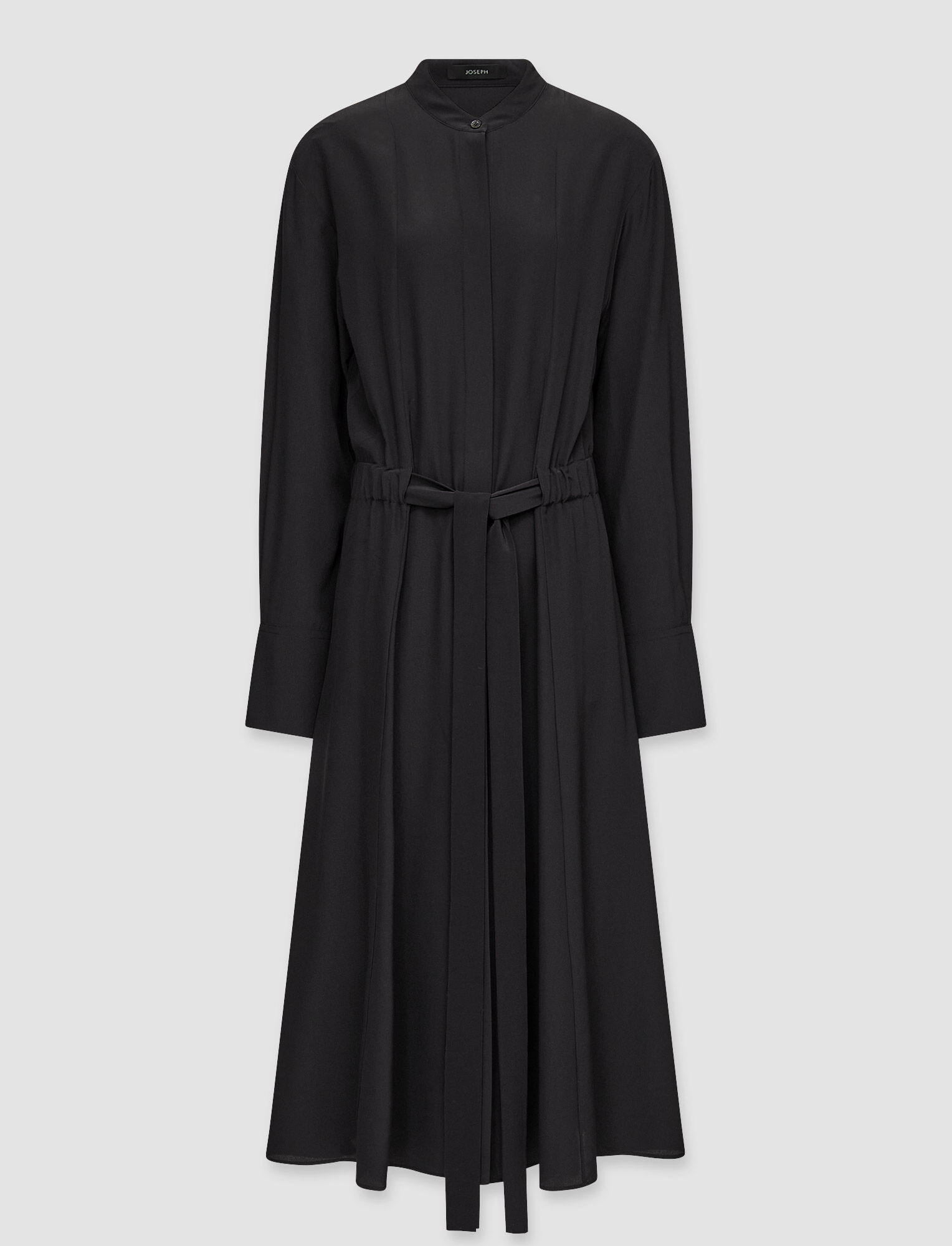 Joseph, Silk Crepe de Chine Fairbaim Dress, in Black
