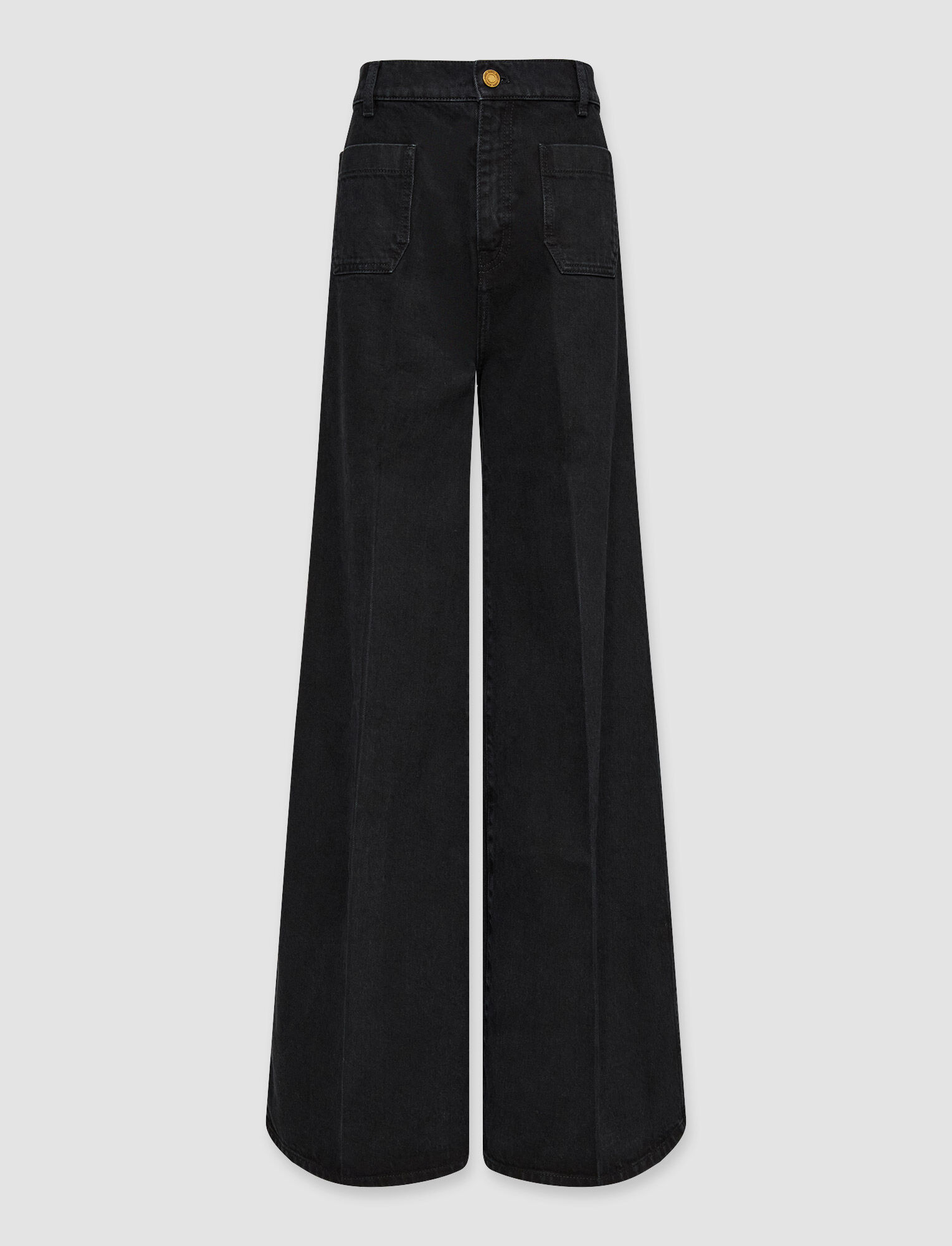 Joseph, Denim Brompton Trousers, in Black