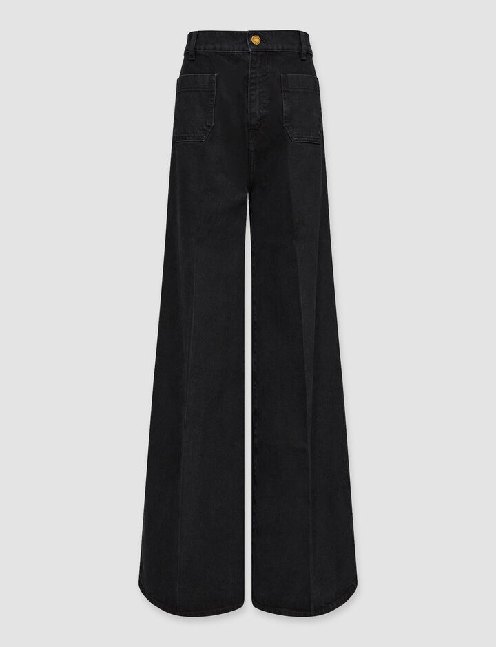 Joseph, Brompton Denim Trousers, in Black