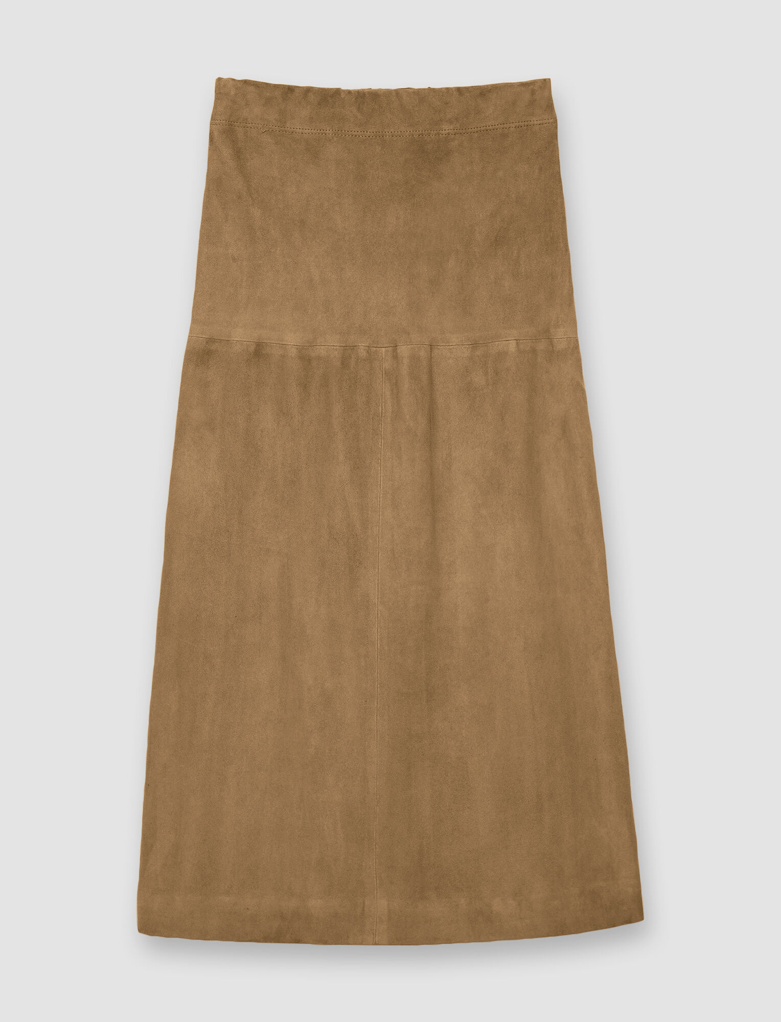 Joseph Suede Stretch Sacha Skirt In Hickory