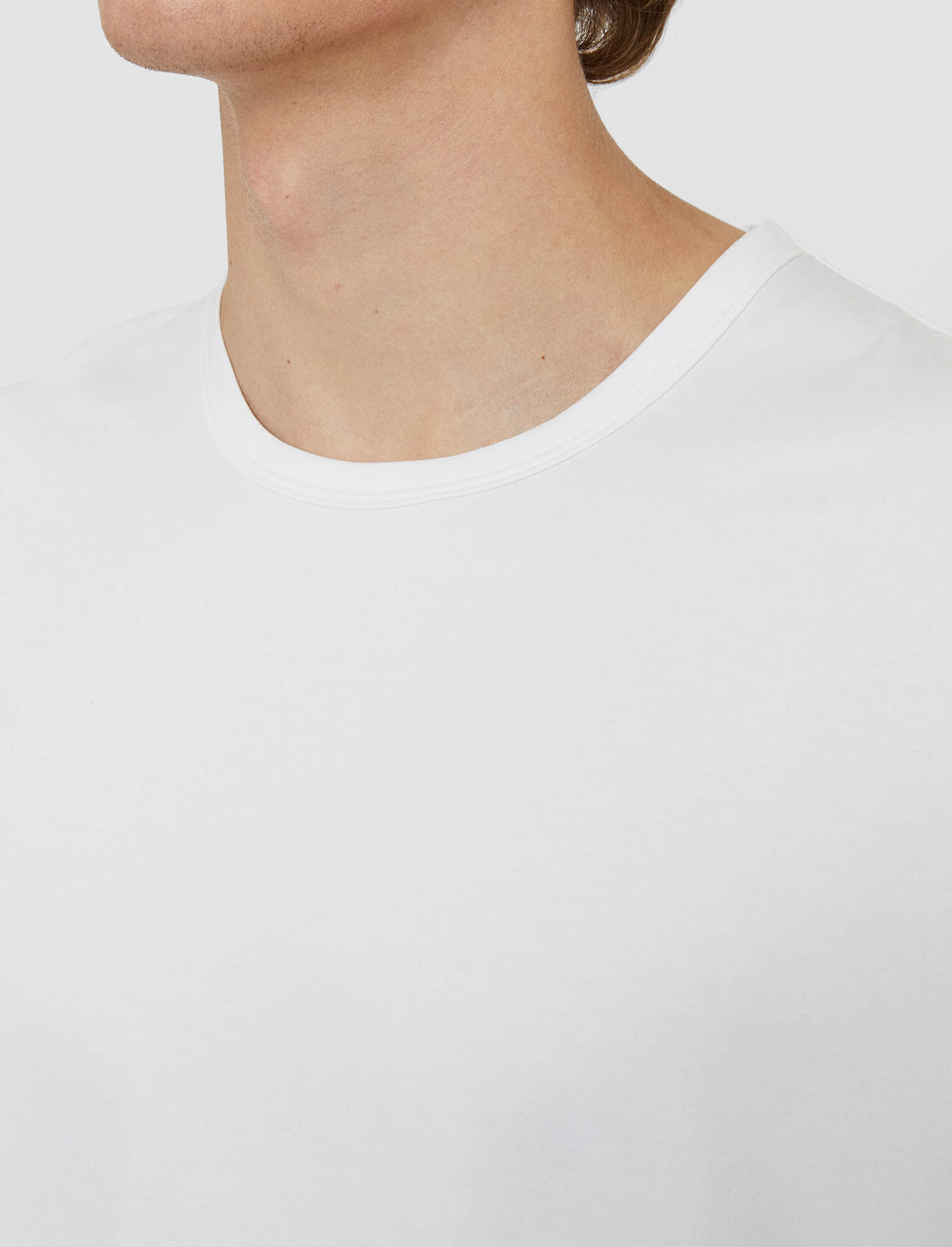 Joseph, T-shirt Suvin en jersey doux, in White