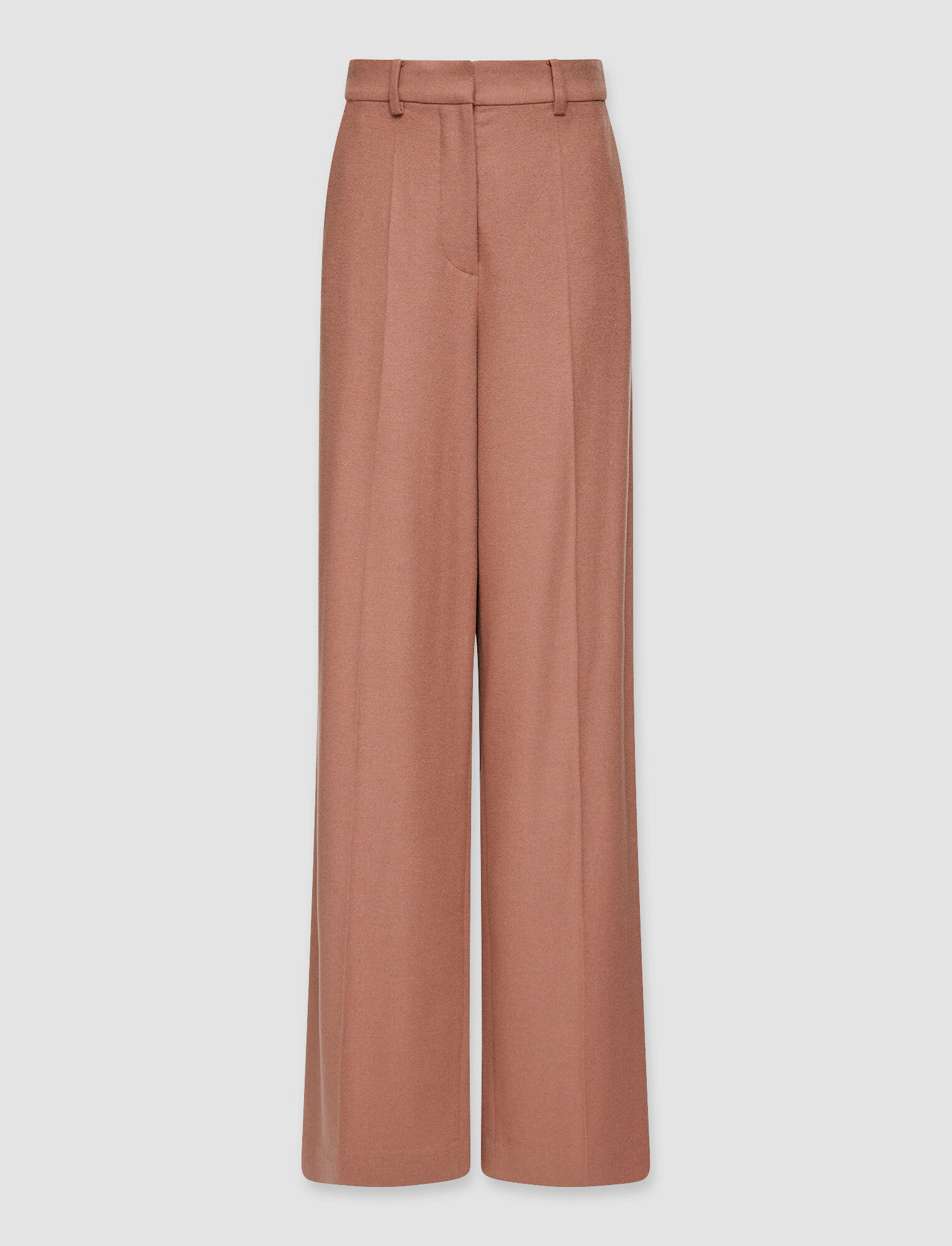 Joseph, Brushed Flannel Alana Trousers, in Mauve