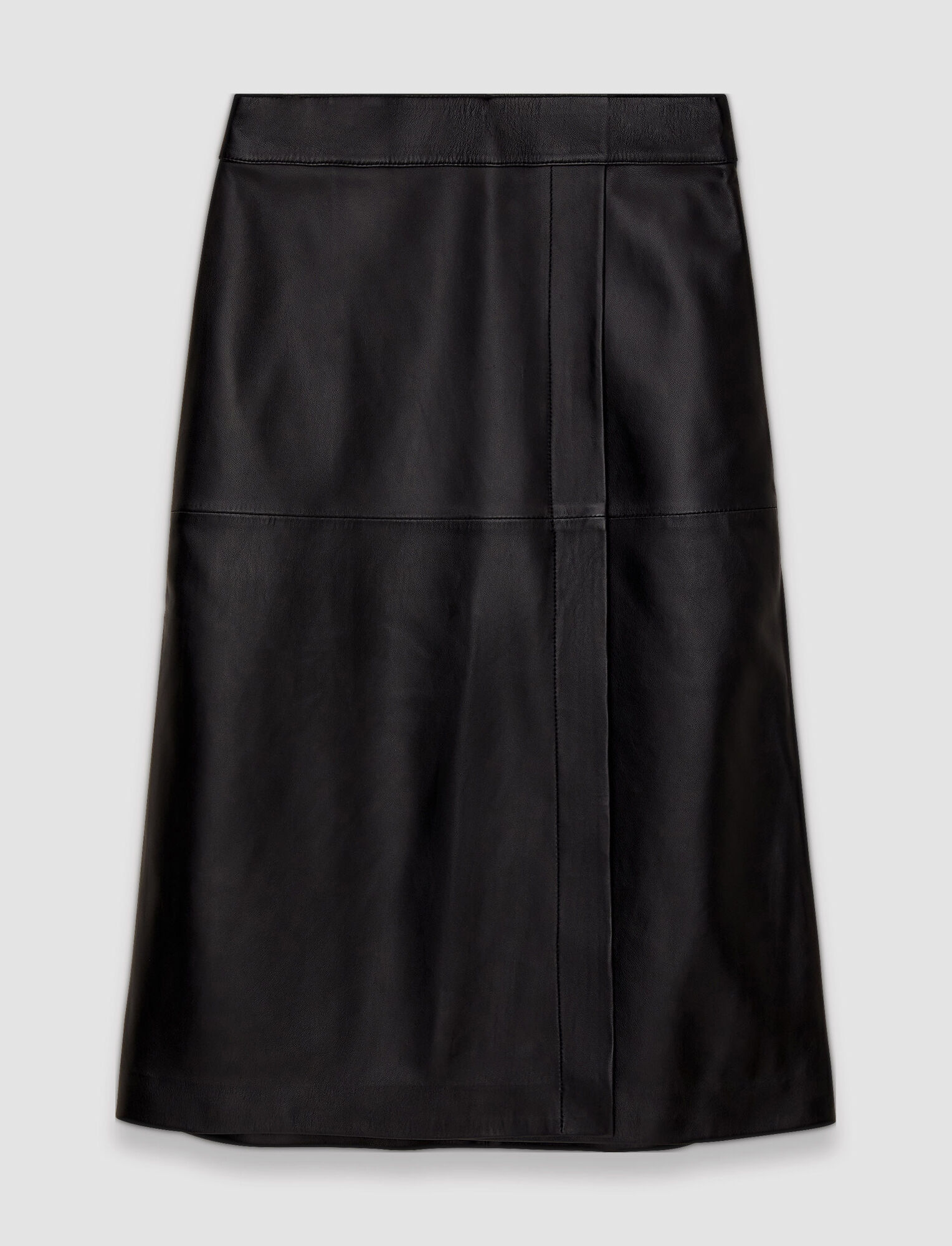 Joseph Sidena A-line Nappa Leather Midi Skirt In Black