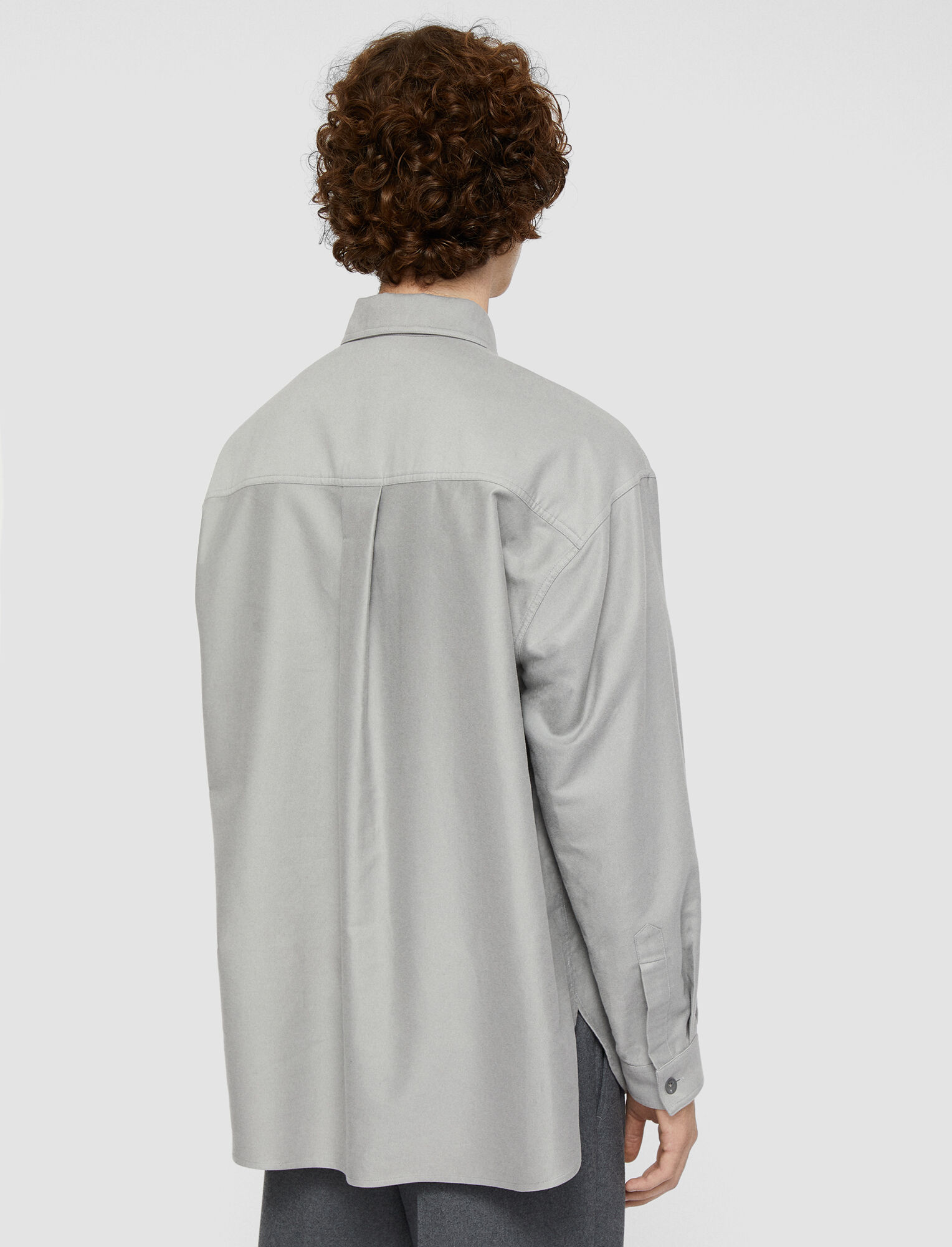 Joseph, Moleskin Cotton Shirt, in Dove Grey