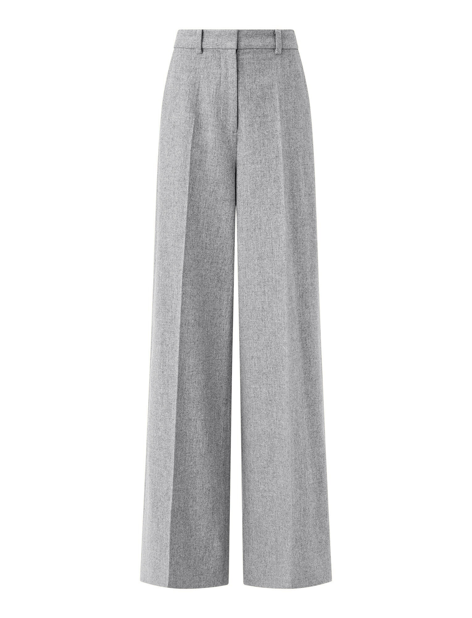 Joseph, Felted Flannel Alana Trousers, in Dove Grey