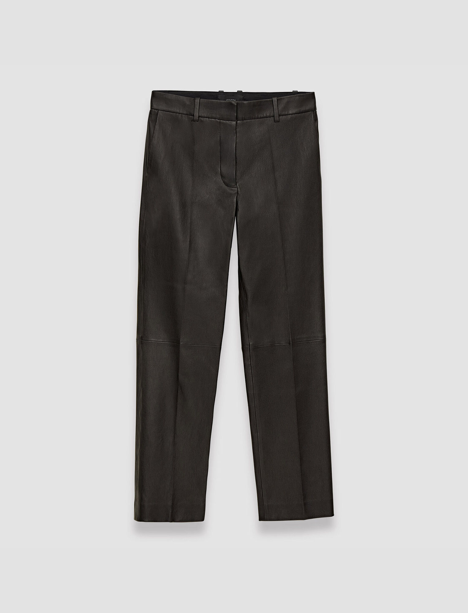 Joseph, Leather Stretch Coleman Trousers, in Black