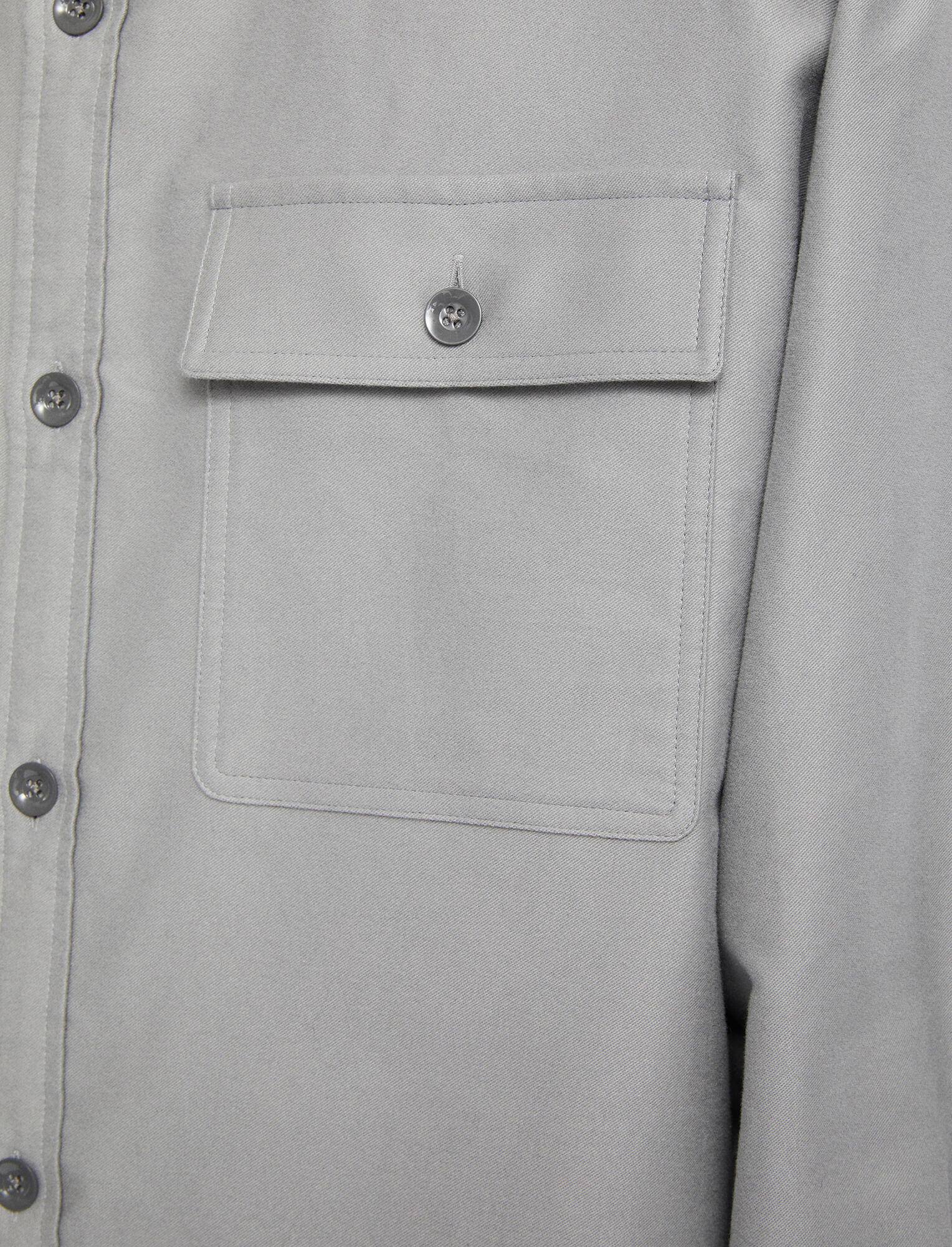 Joseph, Moleskin Cotton Shirt, in Dove Grey