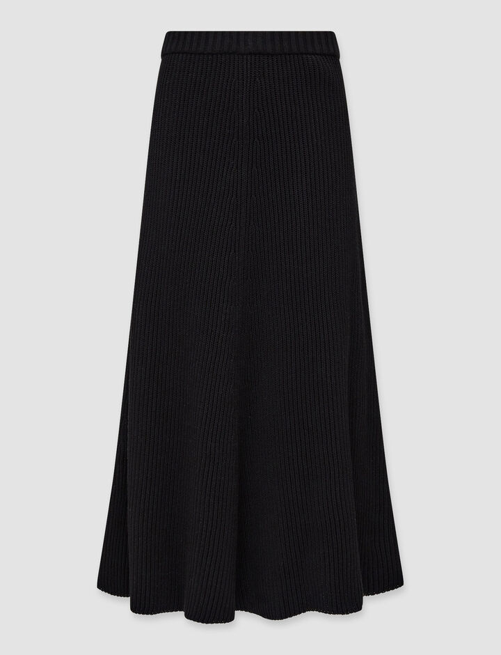Joseph, Skirt-Egyptian Cotton, in Black