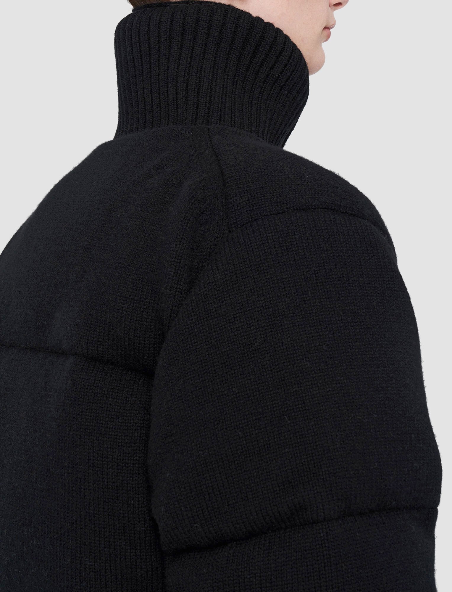 Joseph, Soft Wool Puffer Jacket, in Black