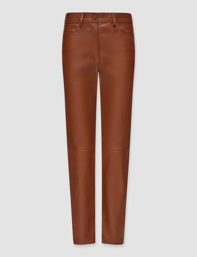 Leather Stretch Teddy Trousers