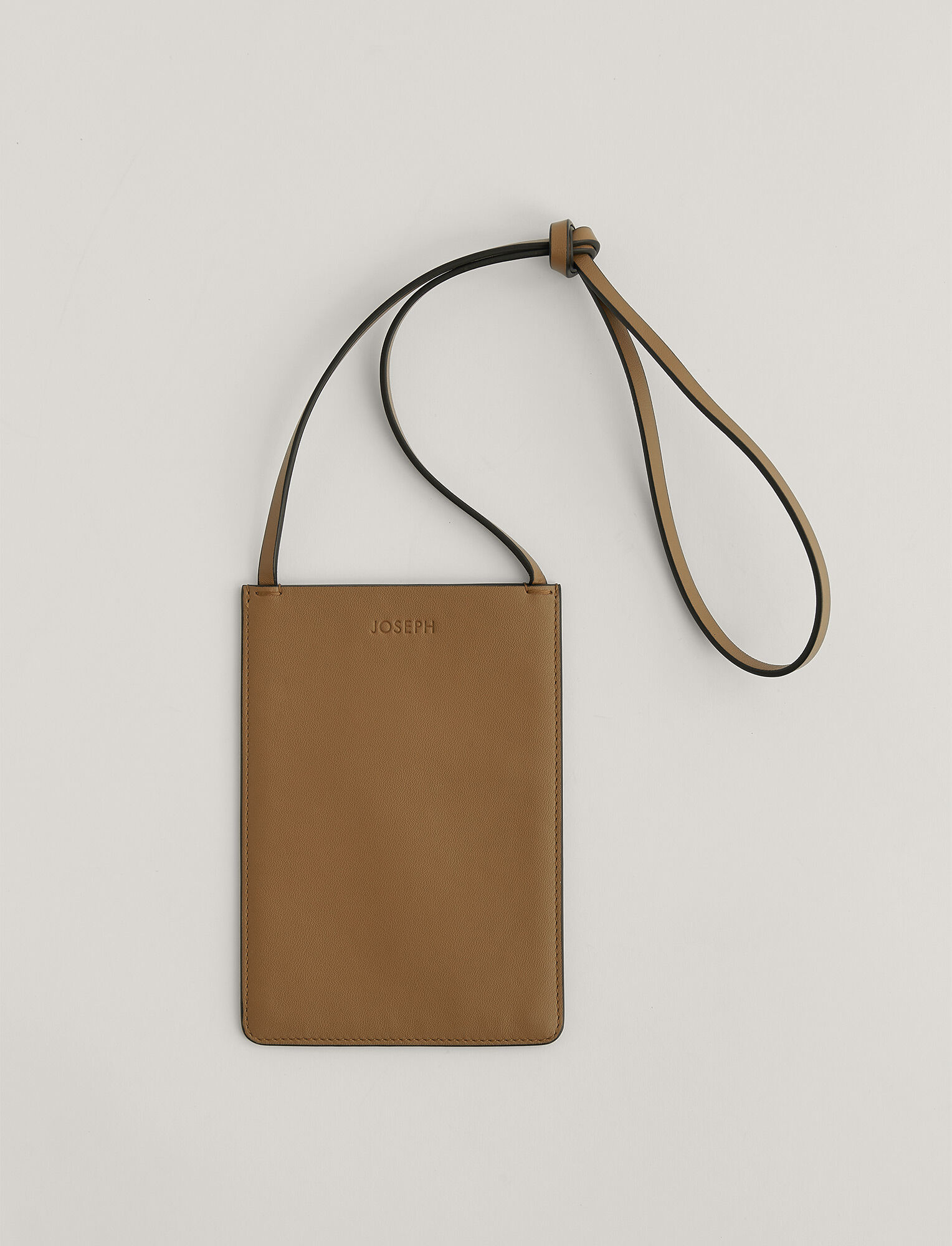 Joseph, Pocket bag-Leather, in SADDLE