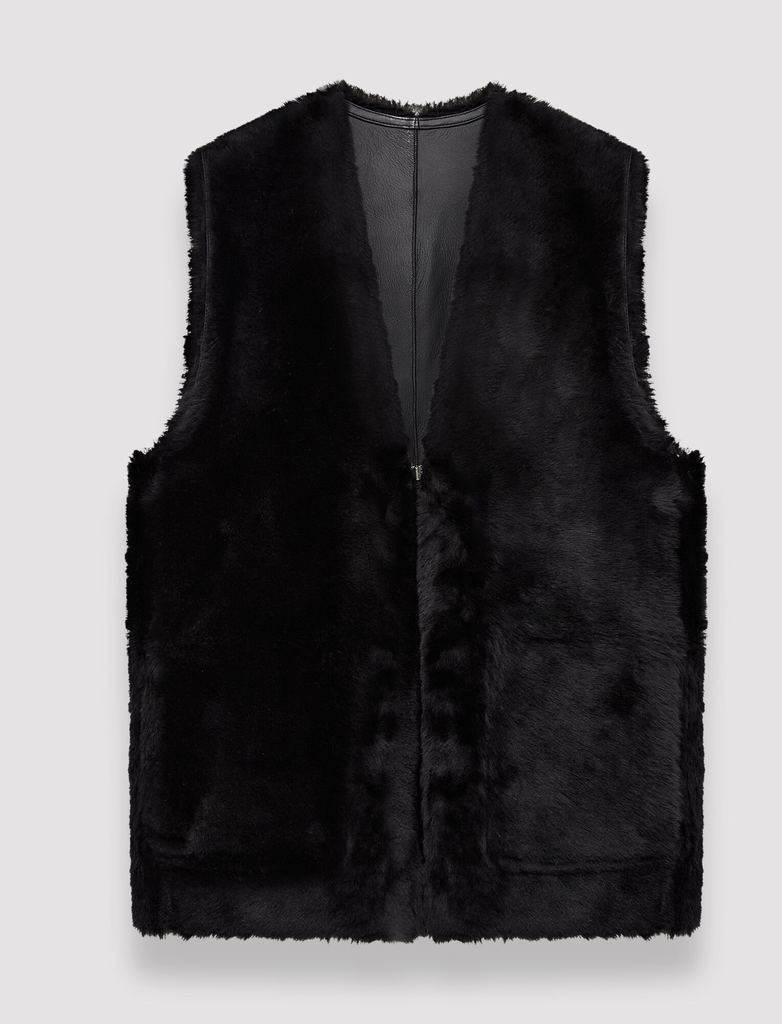 Shop Joseph Reversible Shearling Aberavon Jacket In Black