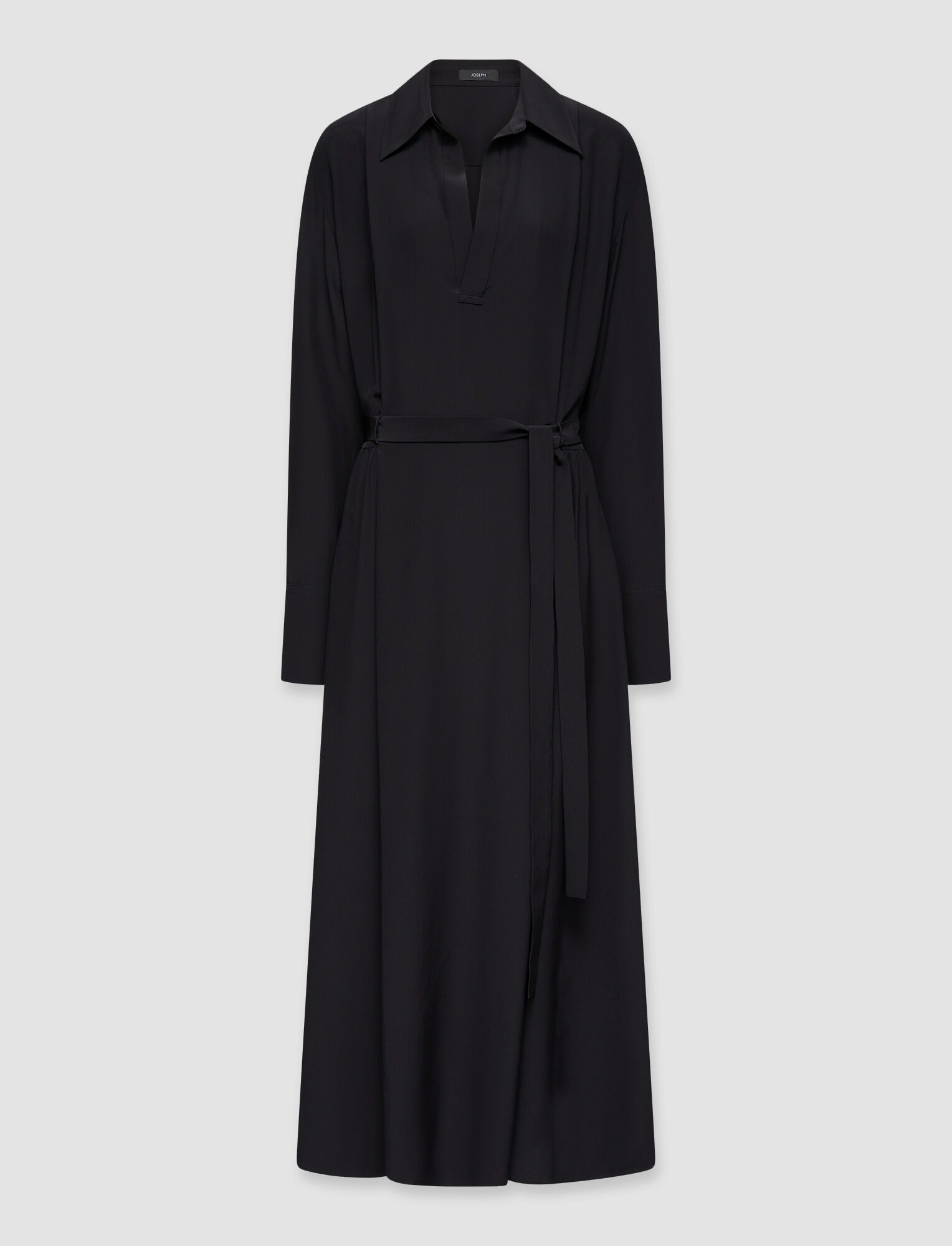 Joseph, Crepe De Chine Gaskin Dress, in Black