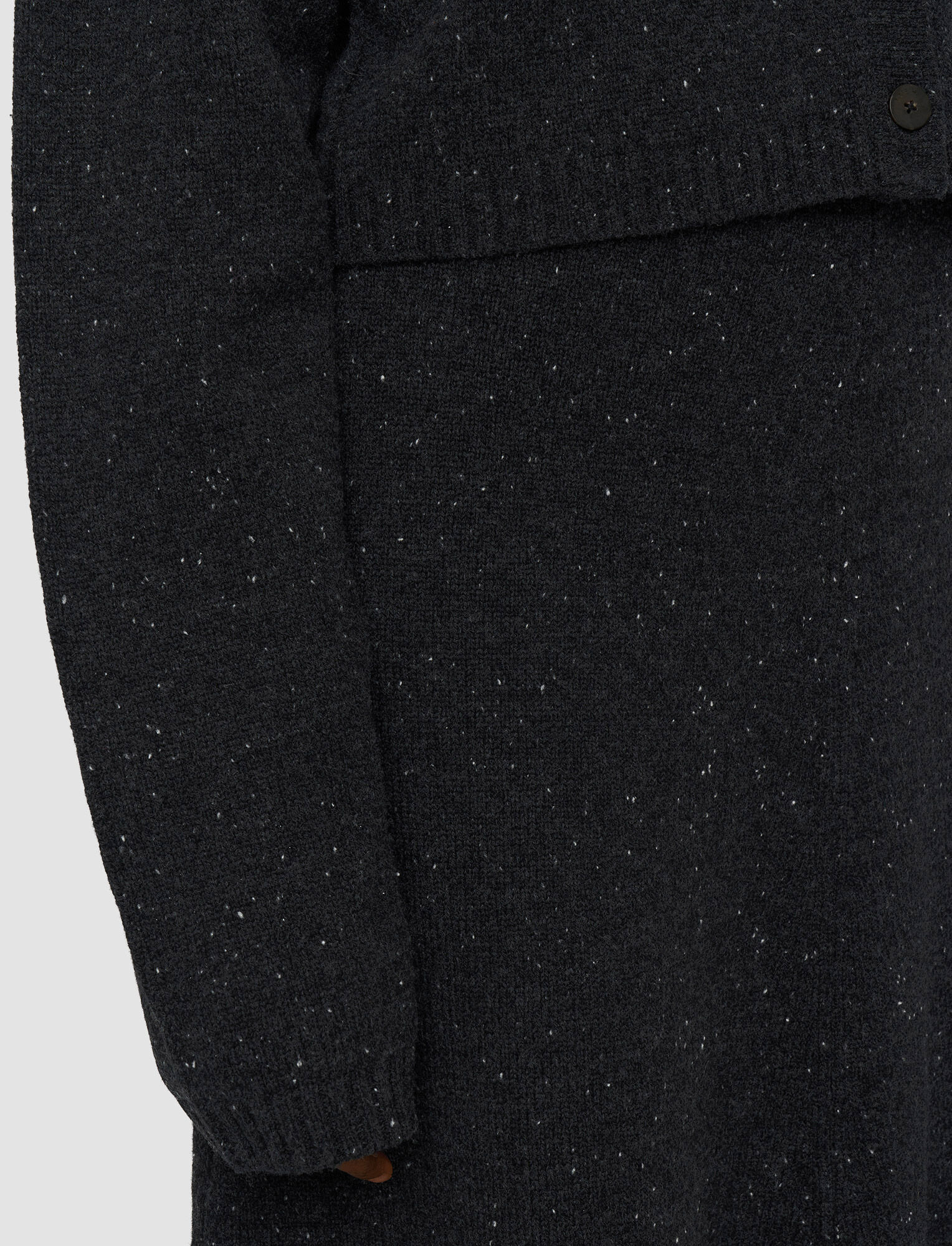 Shop Joseph Tweed Knit Cardigan In Black