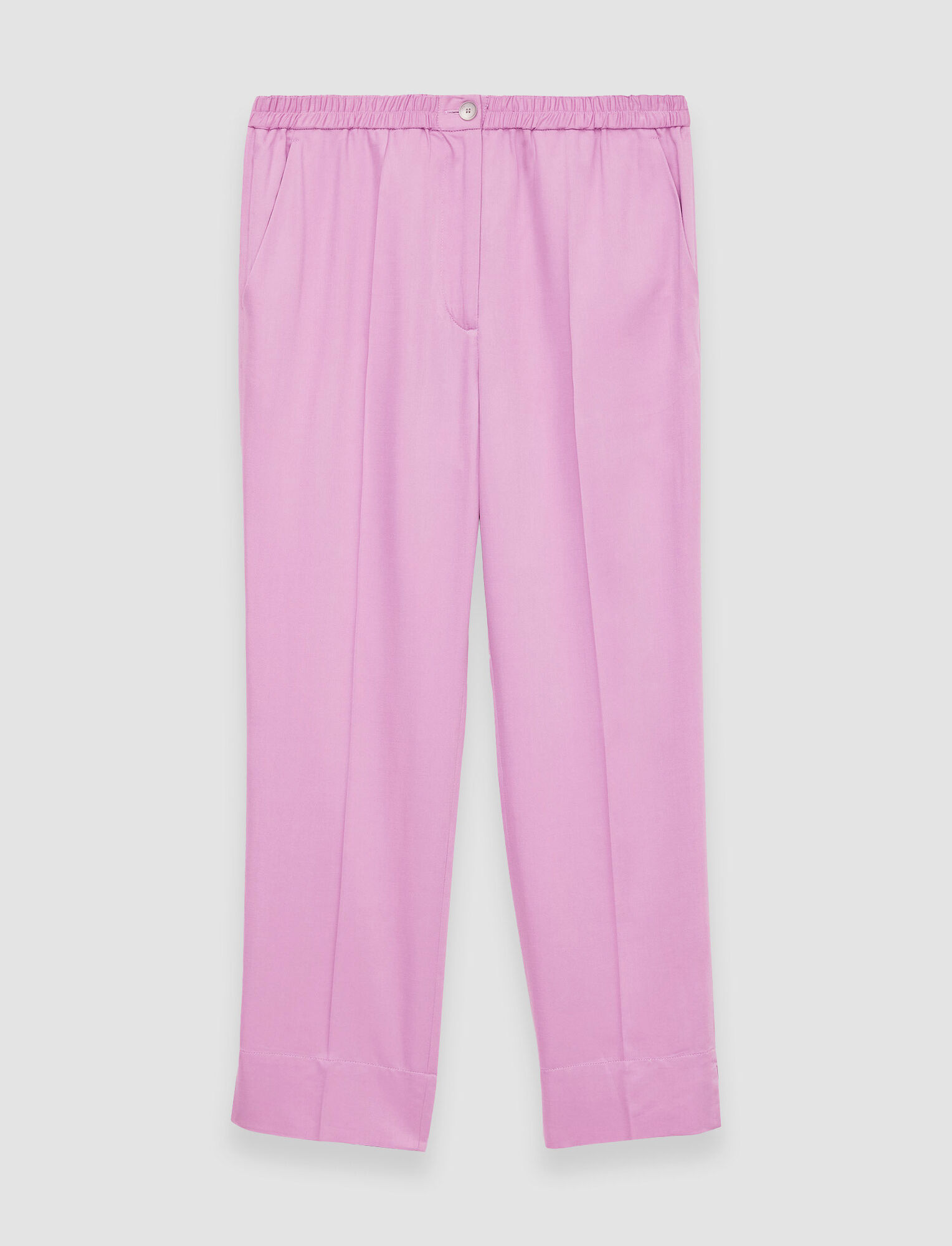 Shop Joseph Soft Viscose Tailoring Tottenham Trousers In Begonia Pink