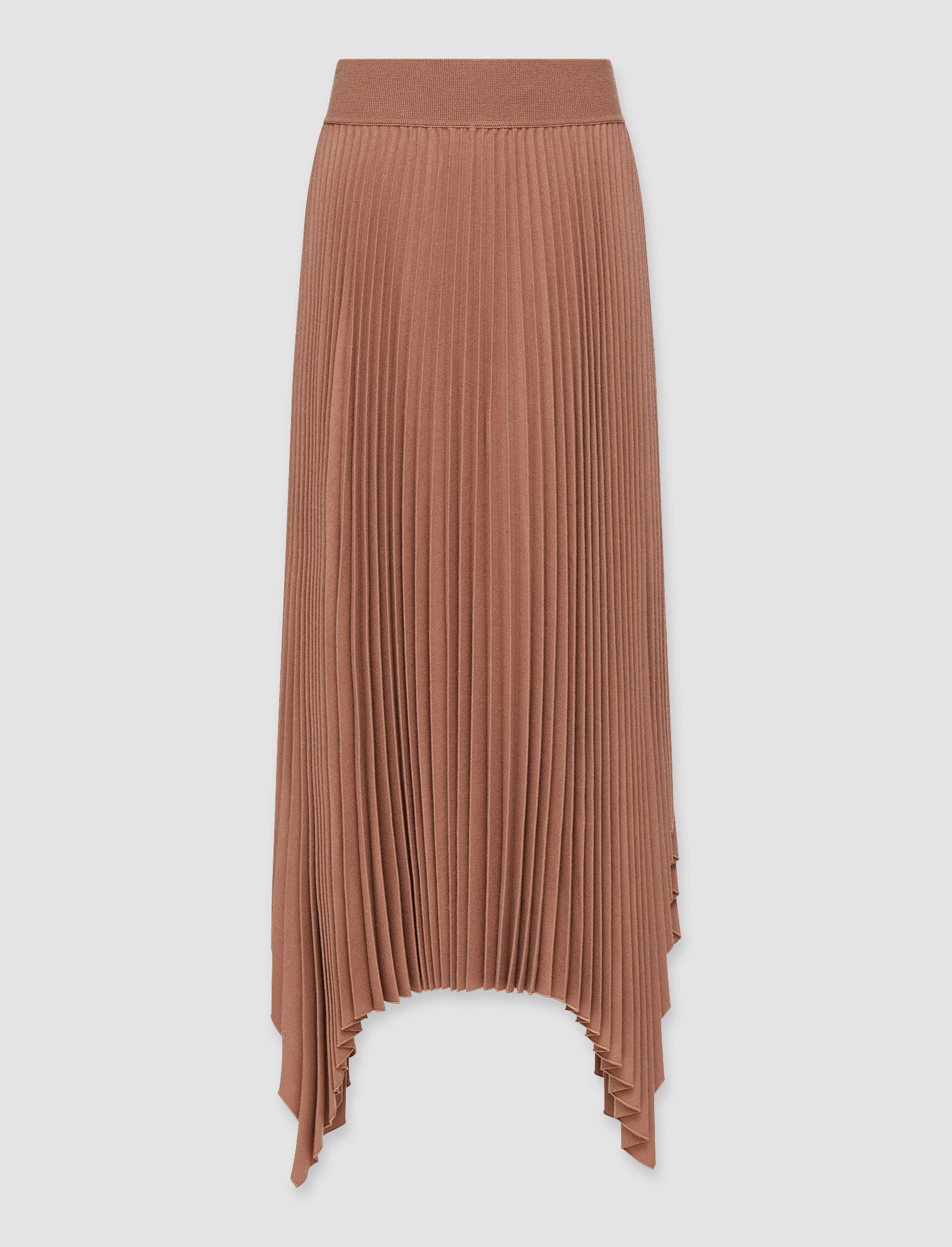 Joseph, Pleated Flannel Ade Skirt, in Mauve
