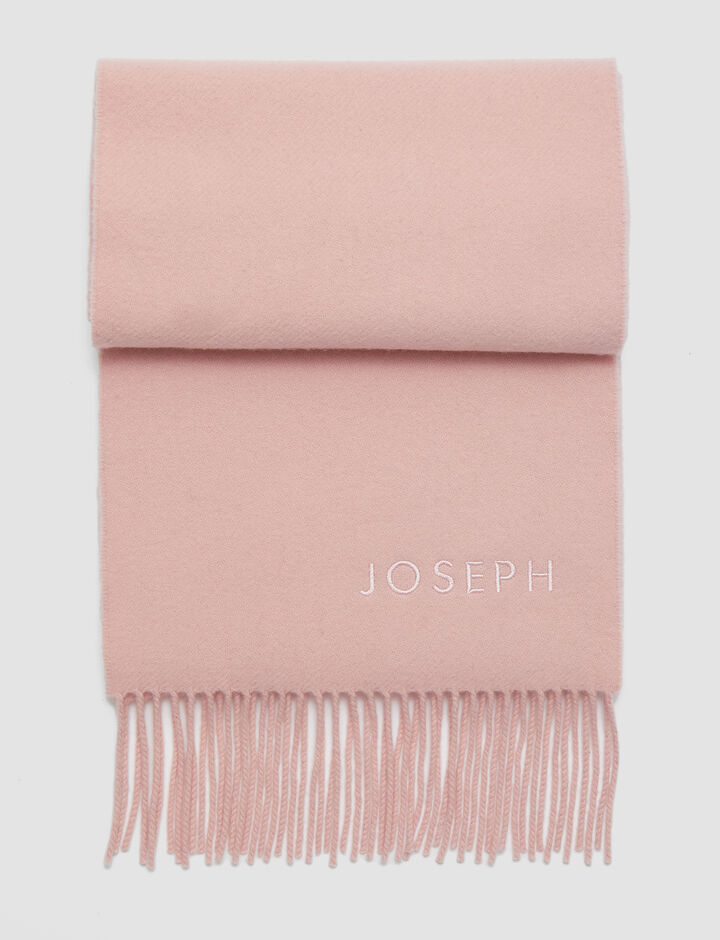 Joseph, Wool Cashmere Blend Alice Scarf, in Candy