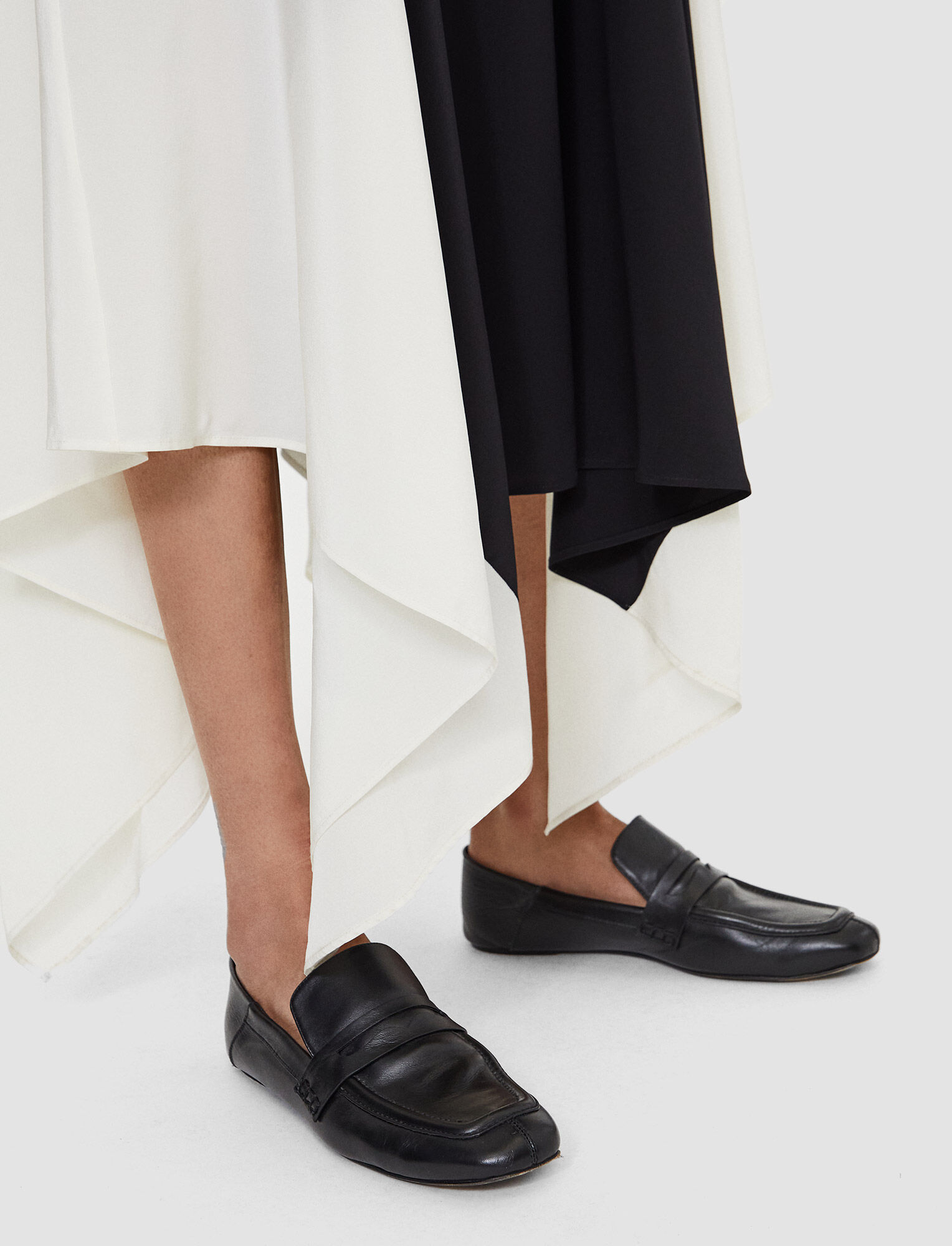 Joseph, Leather Loafers, in Black