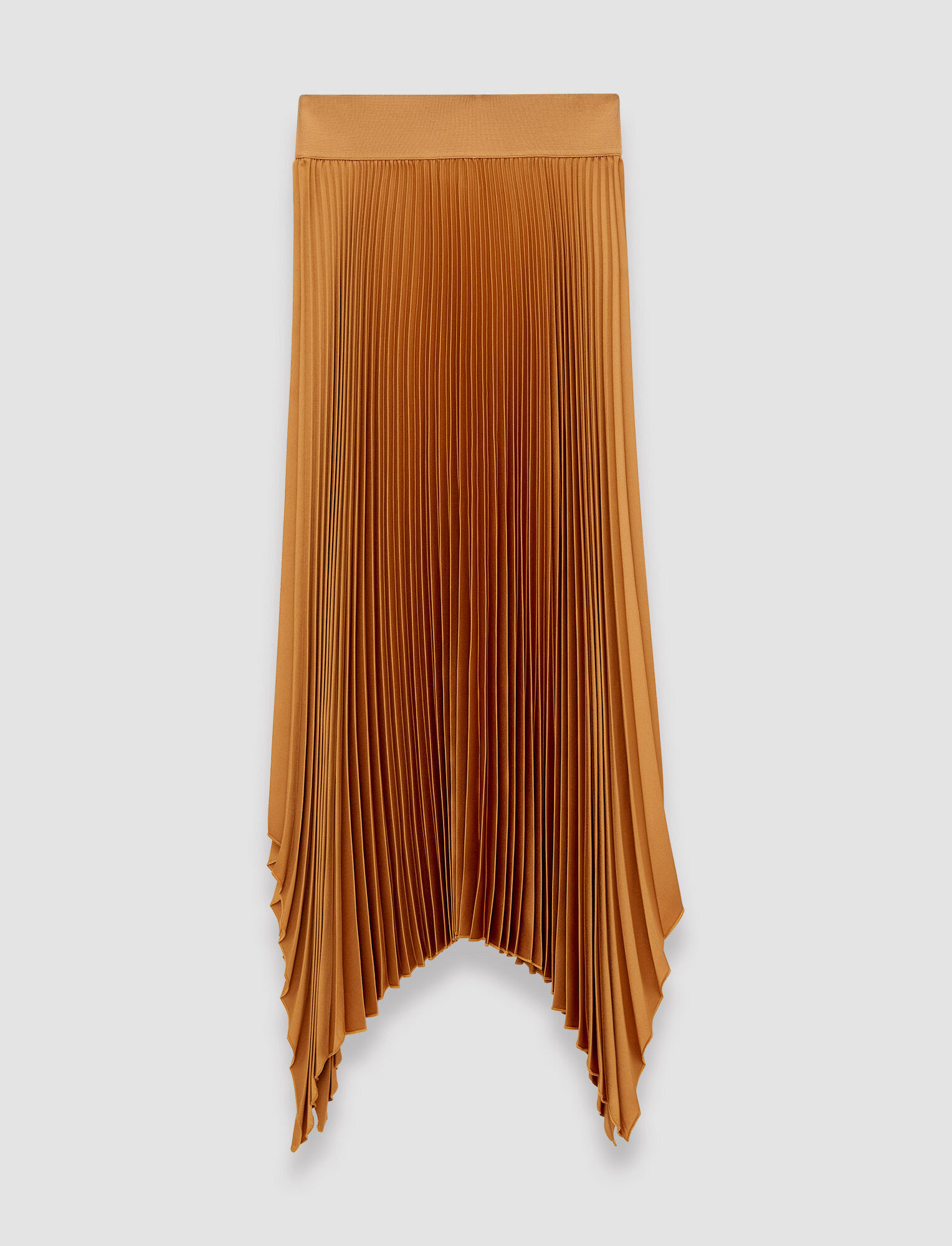 Shop Joseph Knit Weave Plissé Ade Skirt In Clay