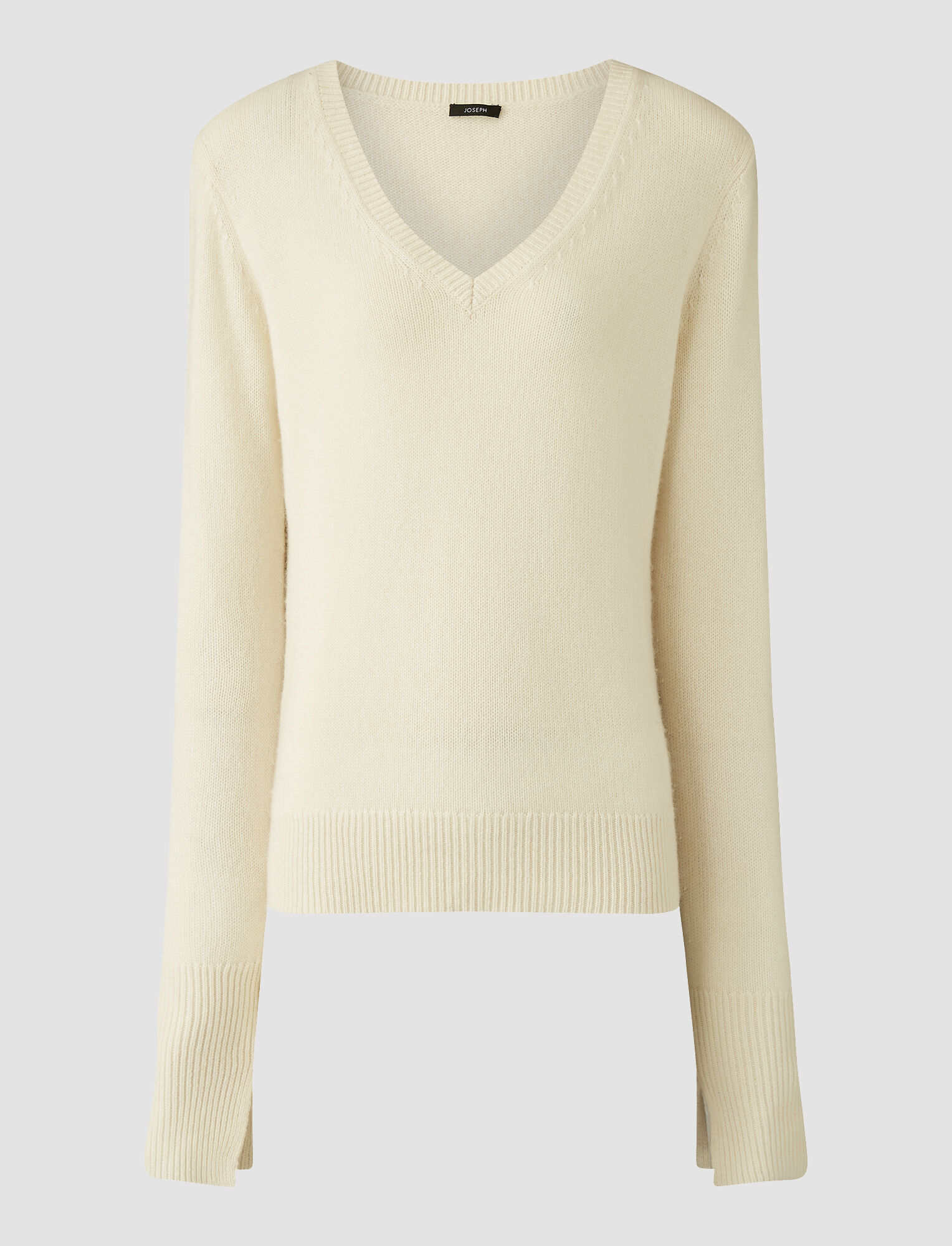 - Save 50% JOSEPH Cashmere Cashair V Neck Jumper in Almond Womens Clothing Jumpers and knitwear Jumpers Natural 