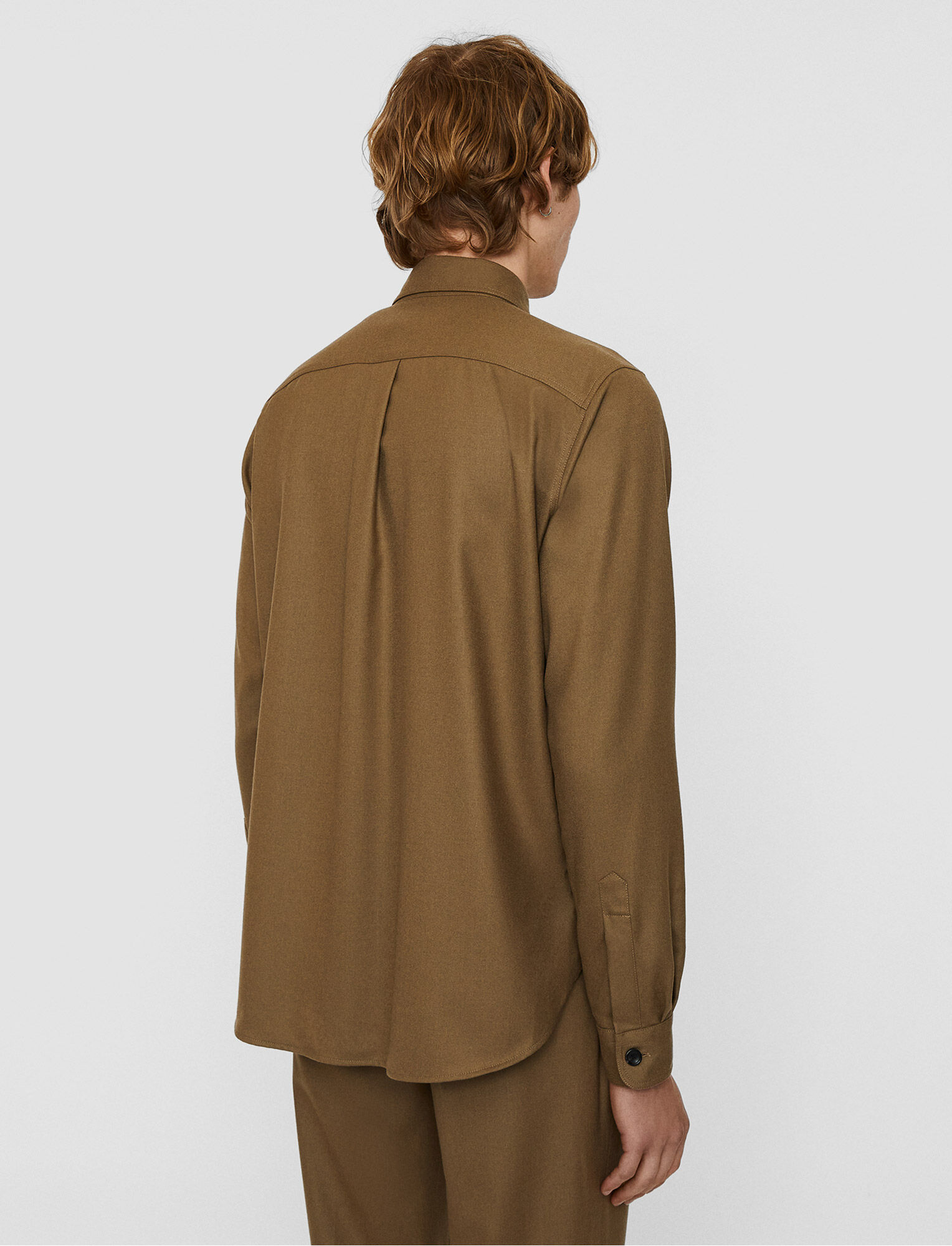 Joseph, Light Comfort Wool Shirt, in Camel