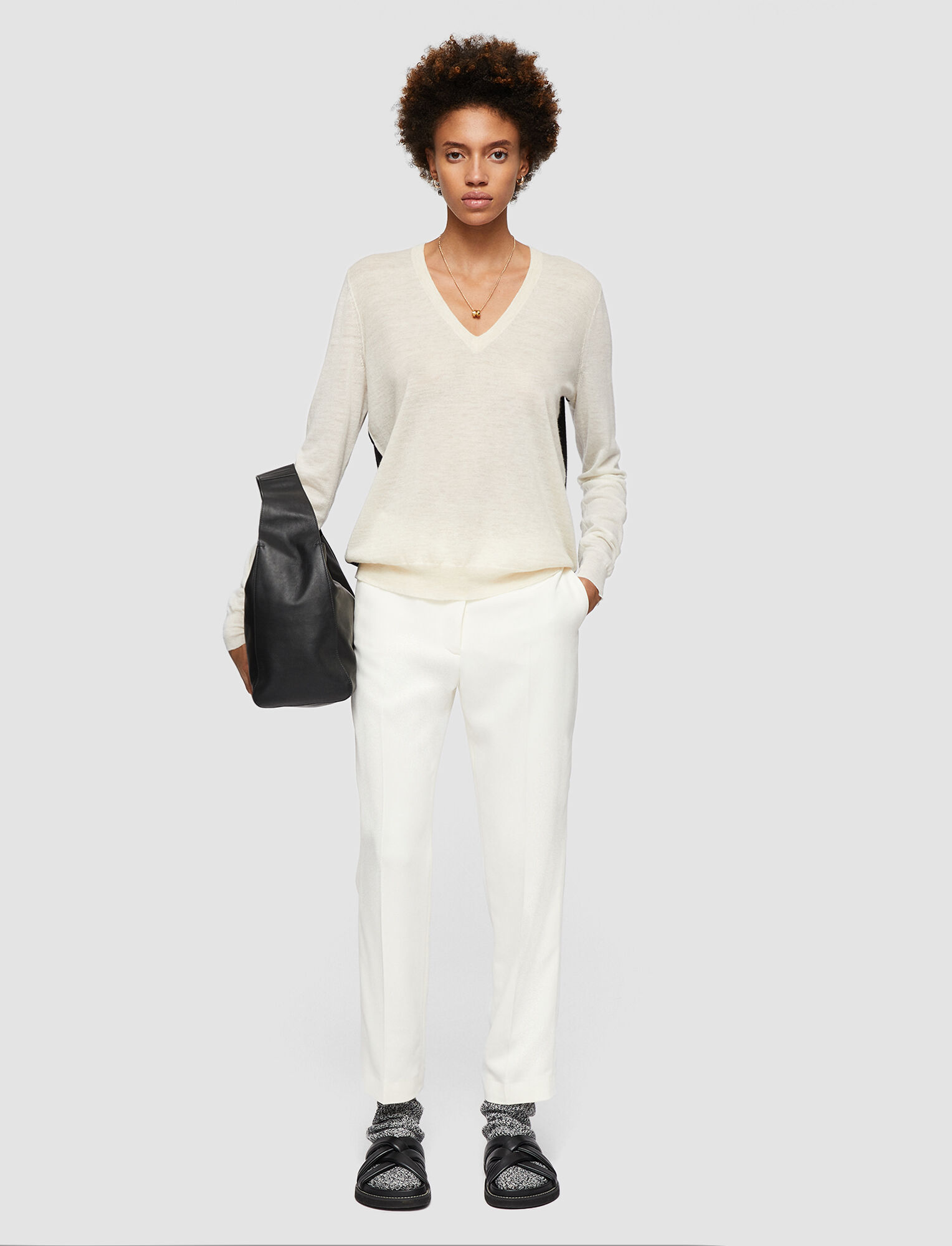 Joseph, Comfort Cady Coleman Trousers, in Ivory