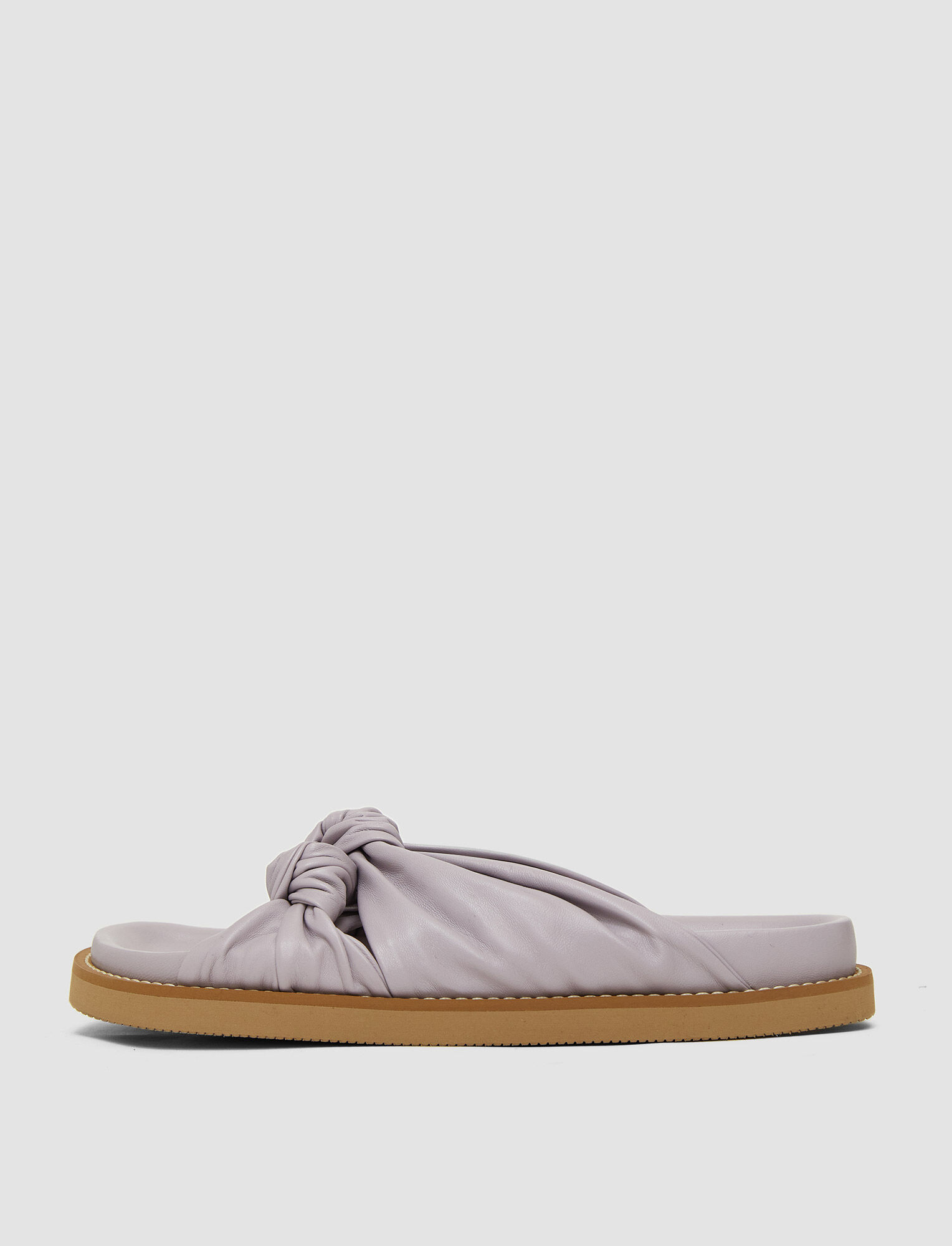 Joseph, Leather Big Knot Sandals, in Sweet Pea