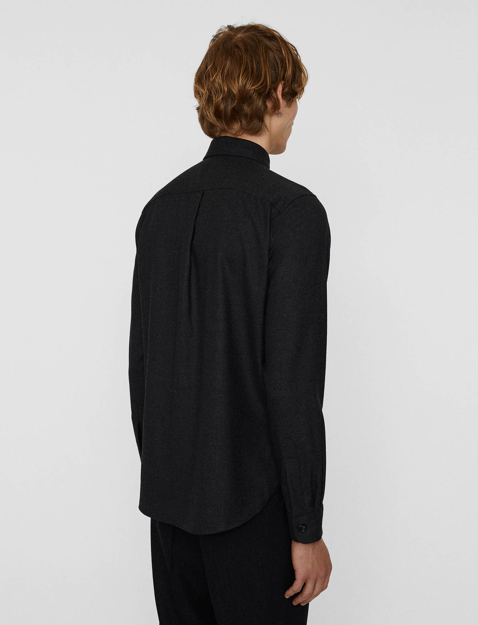 Joseph, Light Comfort Wool Shirt, in Dark grey