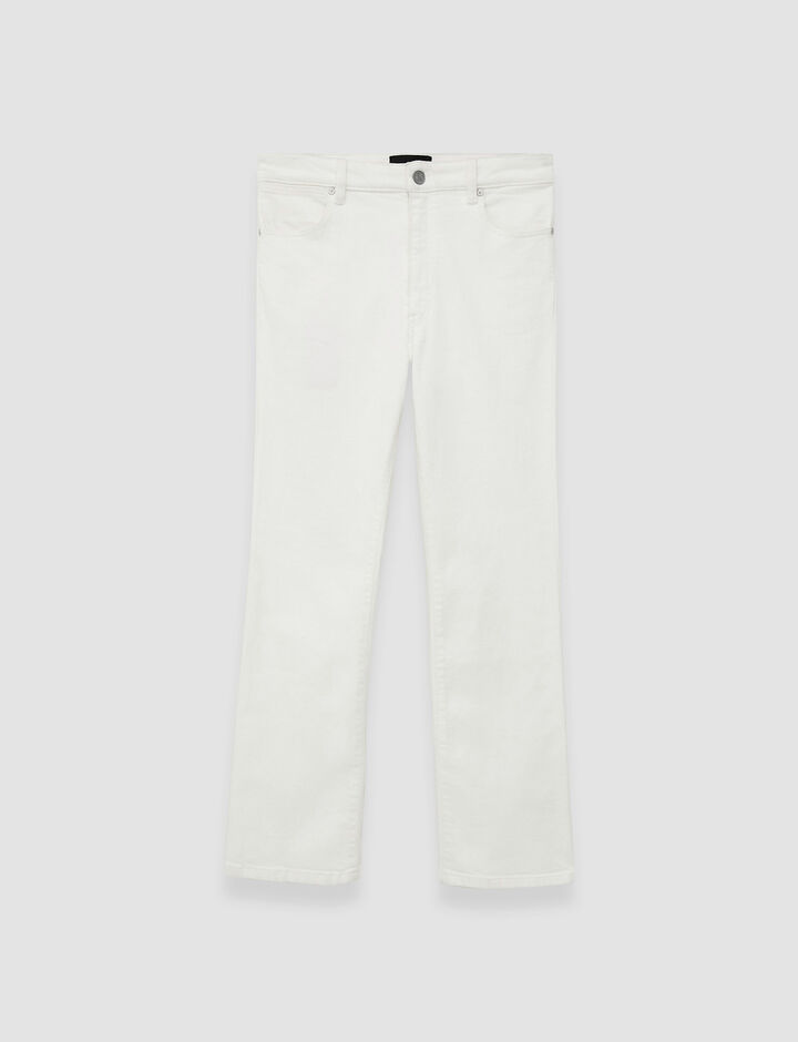 Joseph, Denim Stretch Duke Trousers, in White