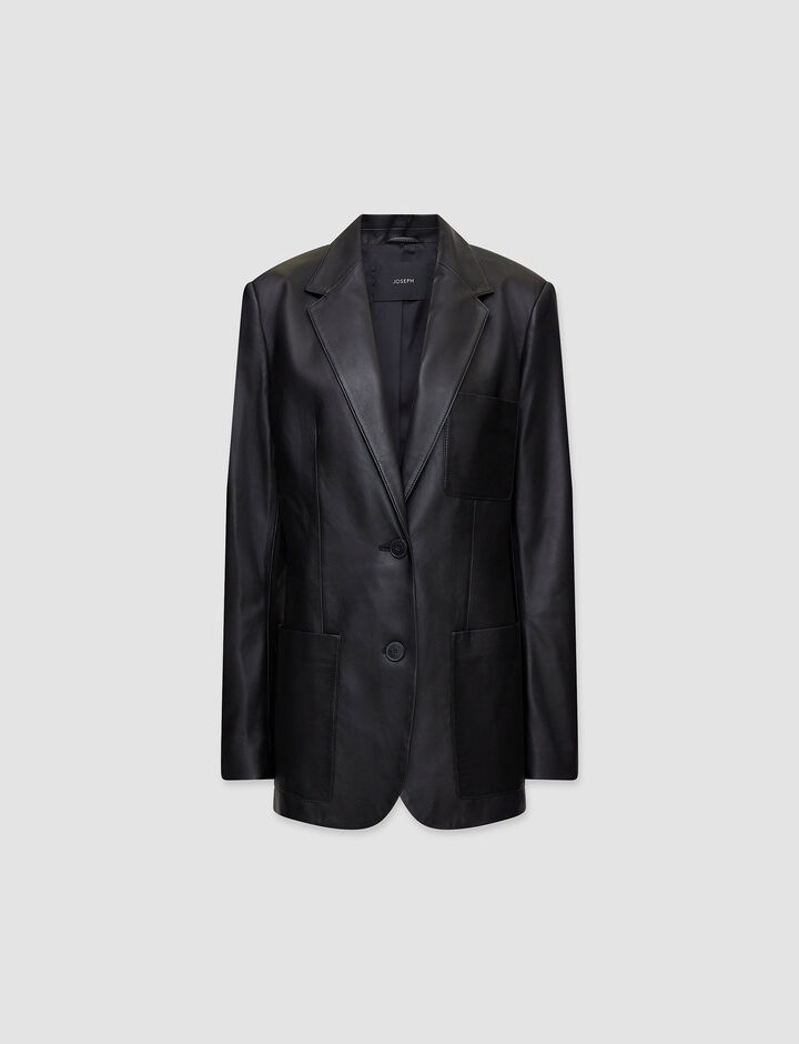 Joseph, Jacques-Jacket-Nappa Leather, in Black