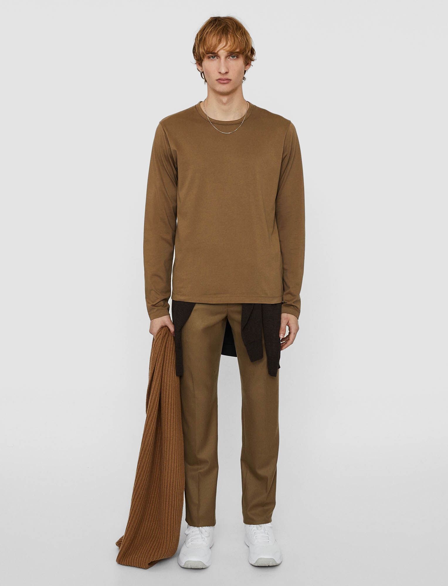 Joseph, Suvin Soft Jersey Top, in Camel
