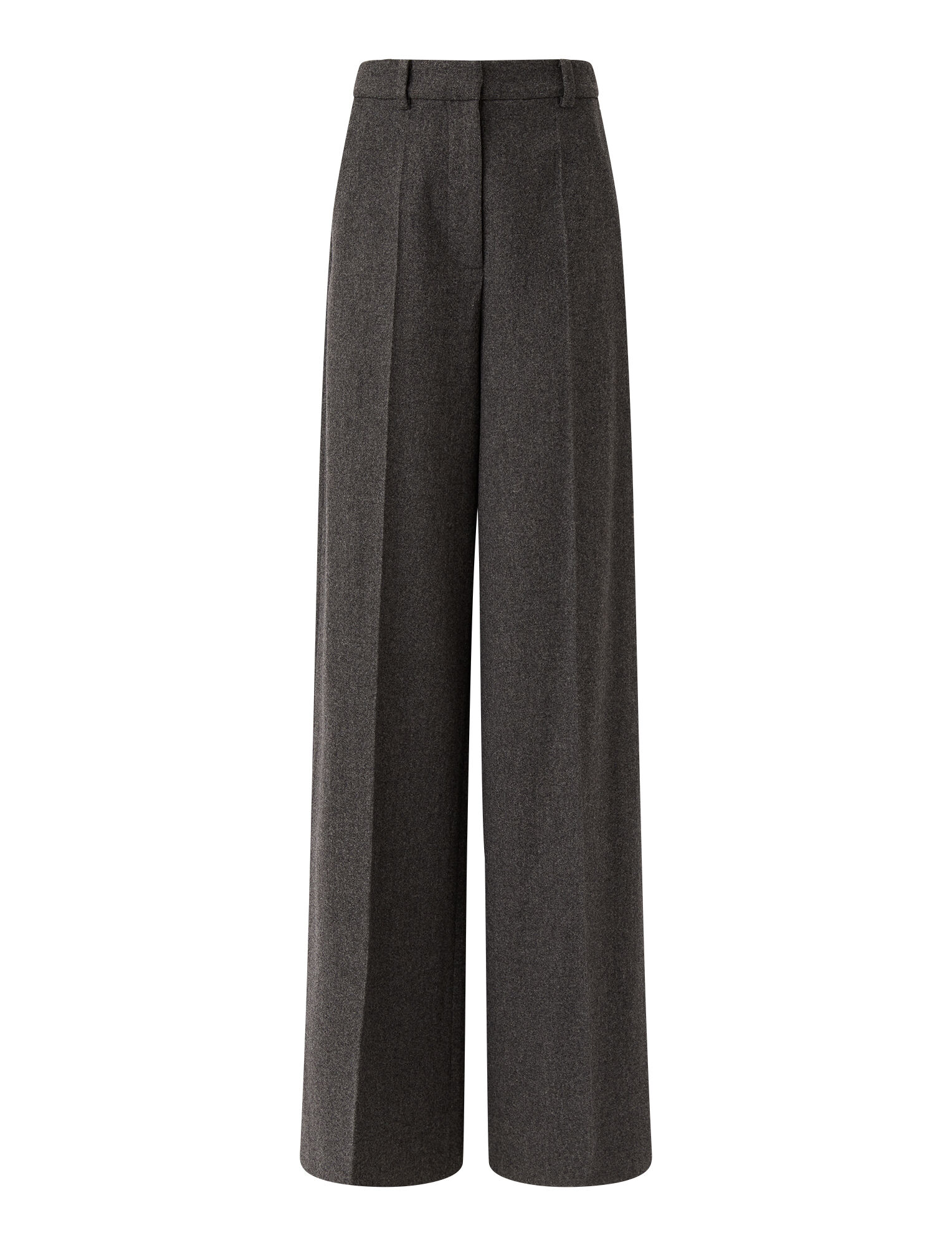 Joseph, Felted Flannel Alana Trousers, in Graphite