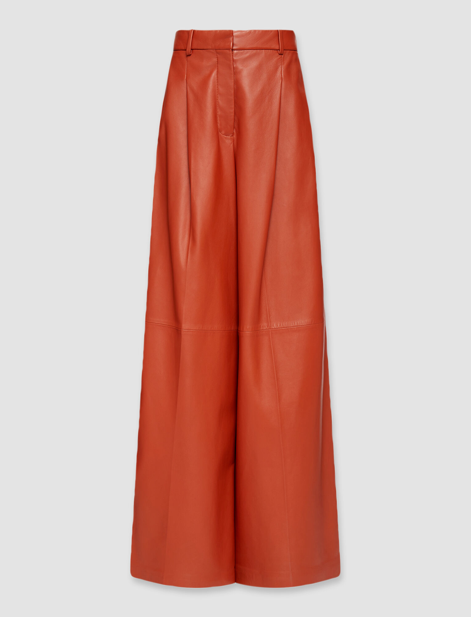 Joseph, Nappa Leather Elm Trousers, in Rooibos