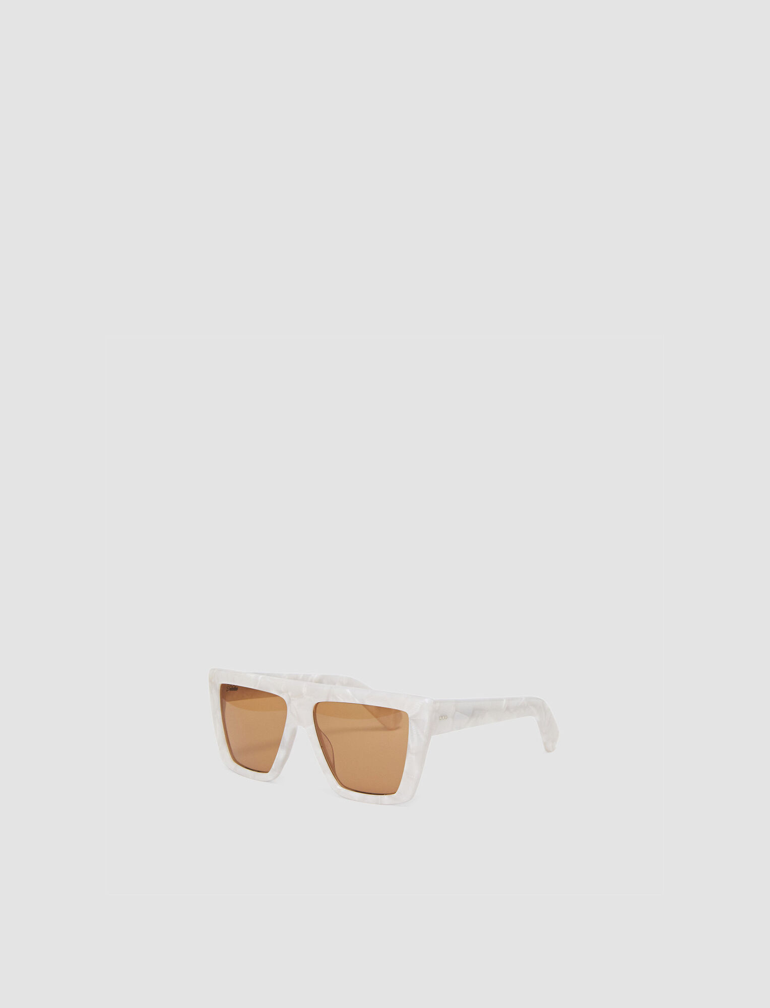 Joseph, Square Sunglasses, in Oyster White